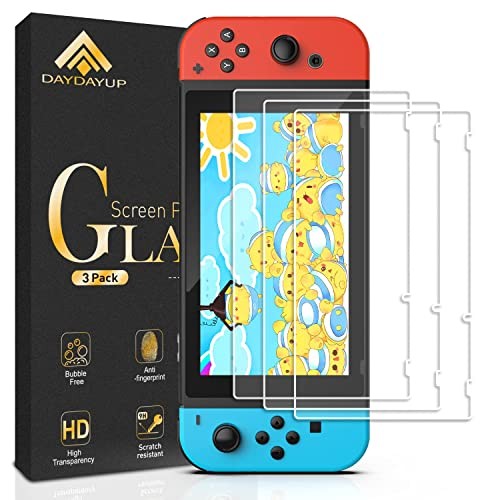 [3 Pack] Tempered Glass Screen Protector Compatible with Nintendo switch -