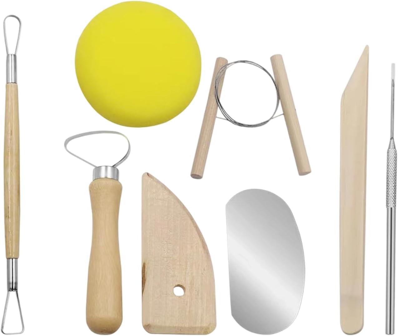 Clay Carving Tool, 8-Piece Set for Carving and Making, Suitable for Beginners an