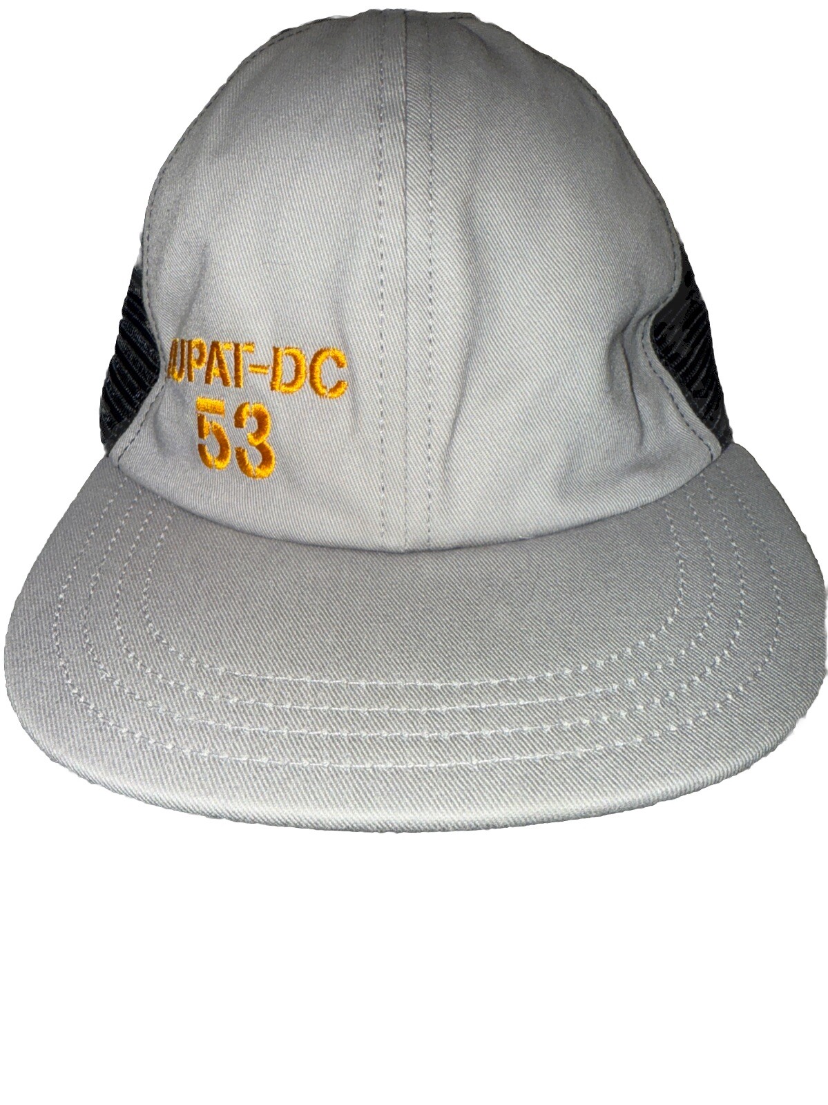 IUPAT-DC 53 on Front Gray Black Trucker Hat Cap Snapback Unionwear EUC