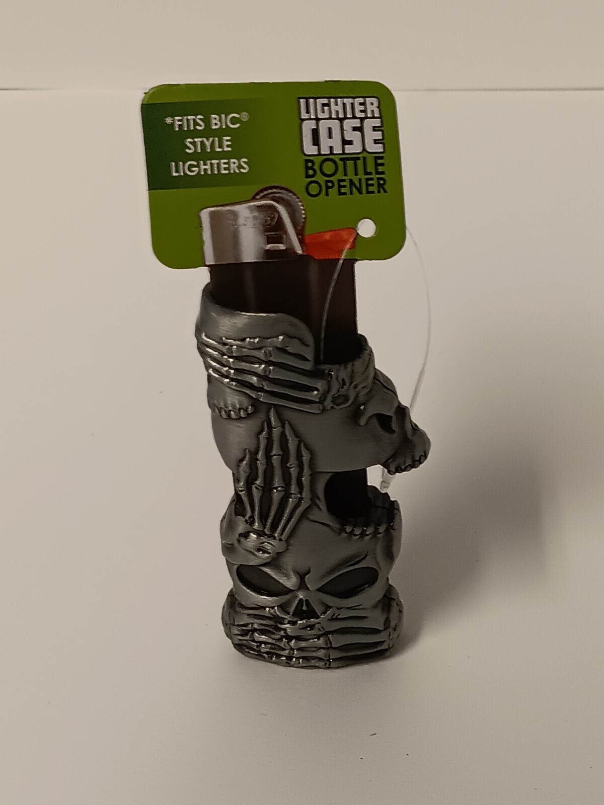 Smokezilla Lighter Case, Matte Black or Pewter, with Bottle Opener