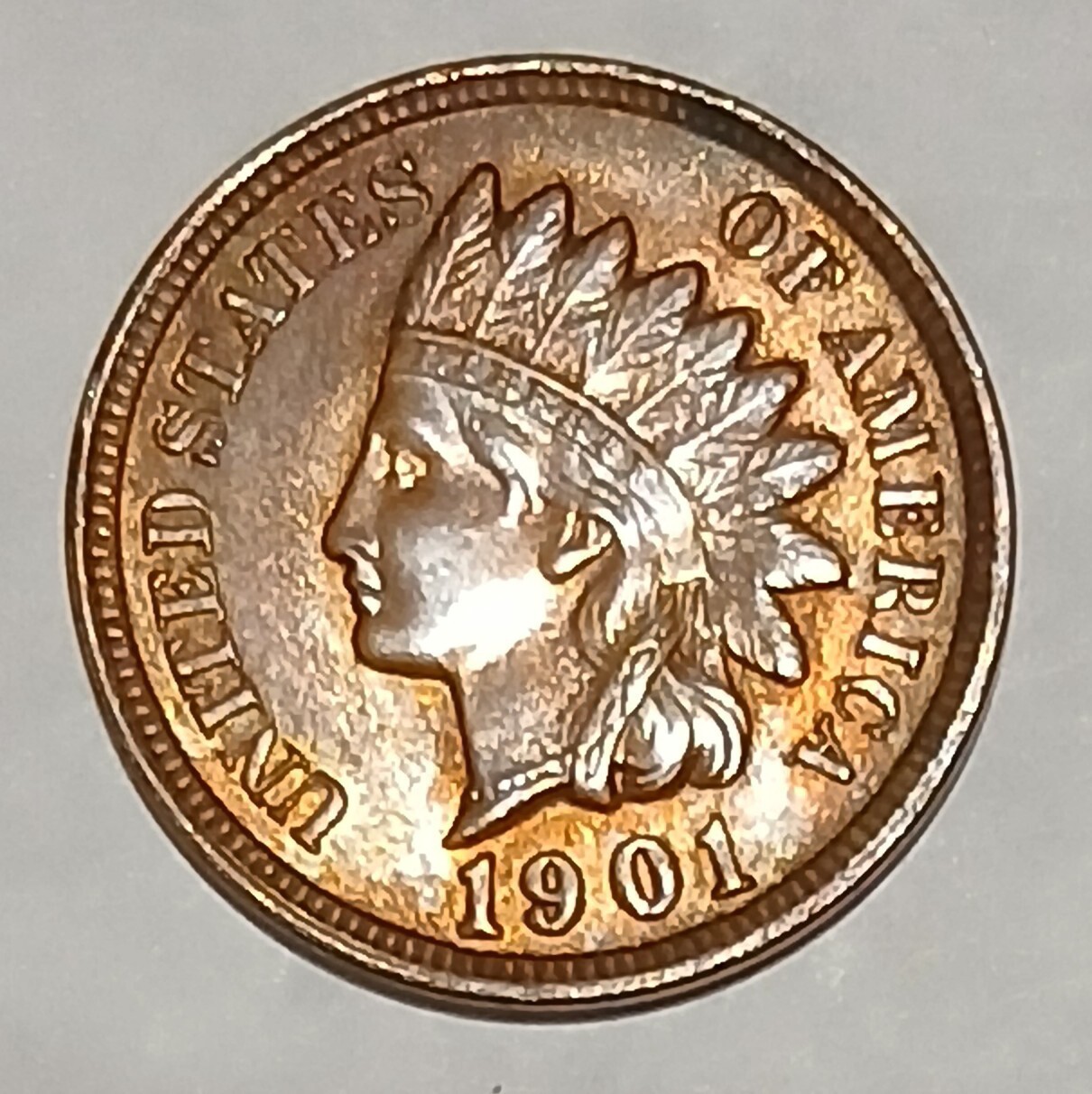1901 INDIAN HEAD CENT (UNCIRCULATED DETAILS, NICE LUSTER) (YOU GRADE)
