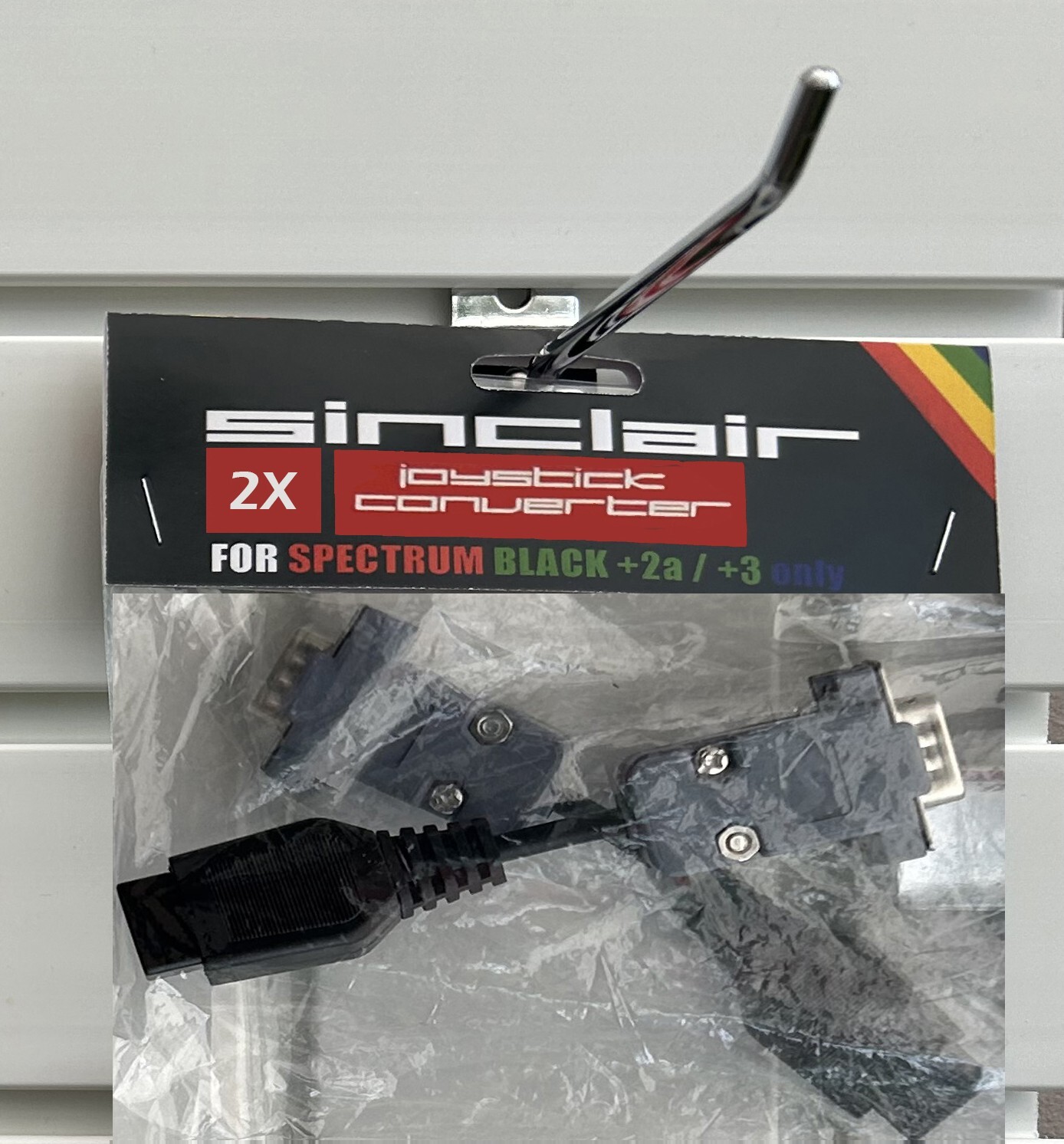 2x Zx Spectrum +2 +2a +2b +3 Atari Joystick Converters Adapter Retail Packaging