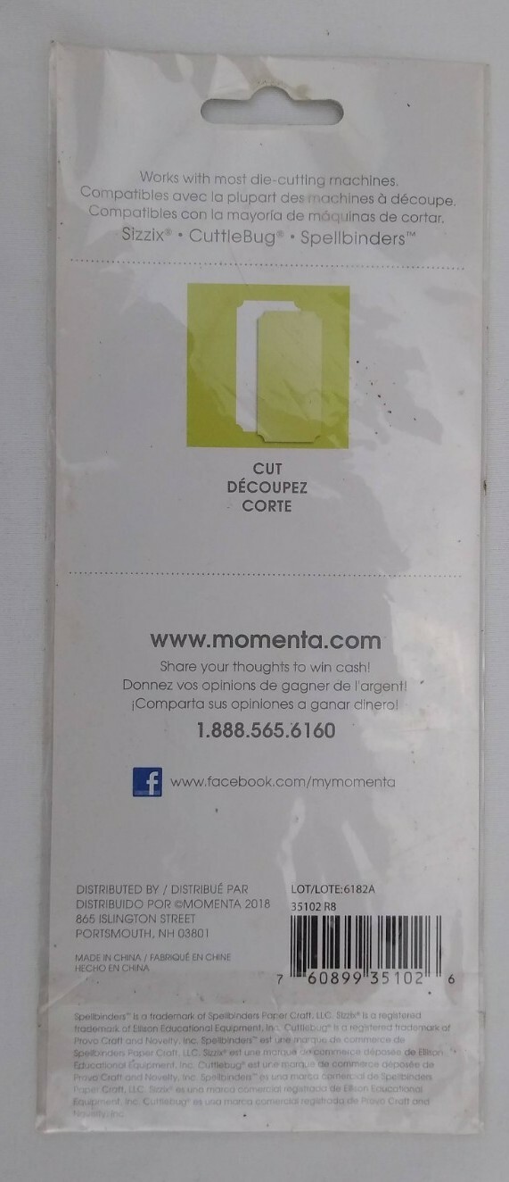 Momenta Nested Border Rectangular Cutting Templates Sizzix CuttleBug Spellbinder