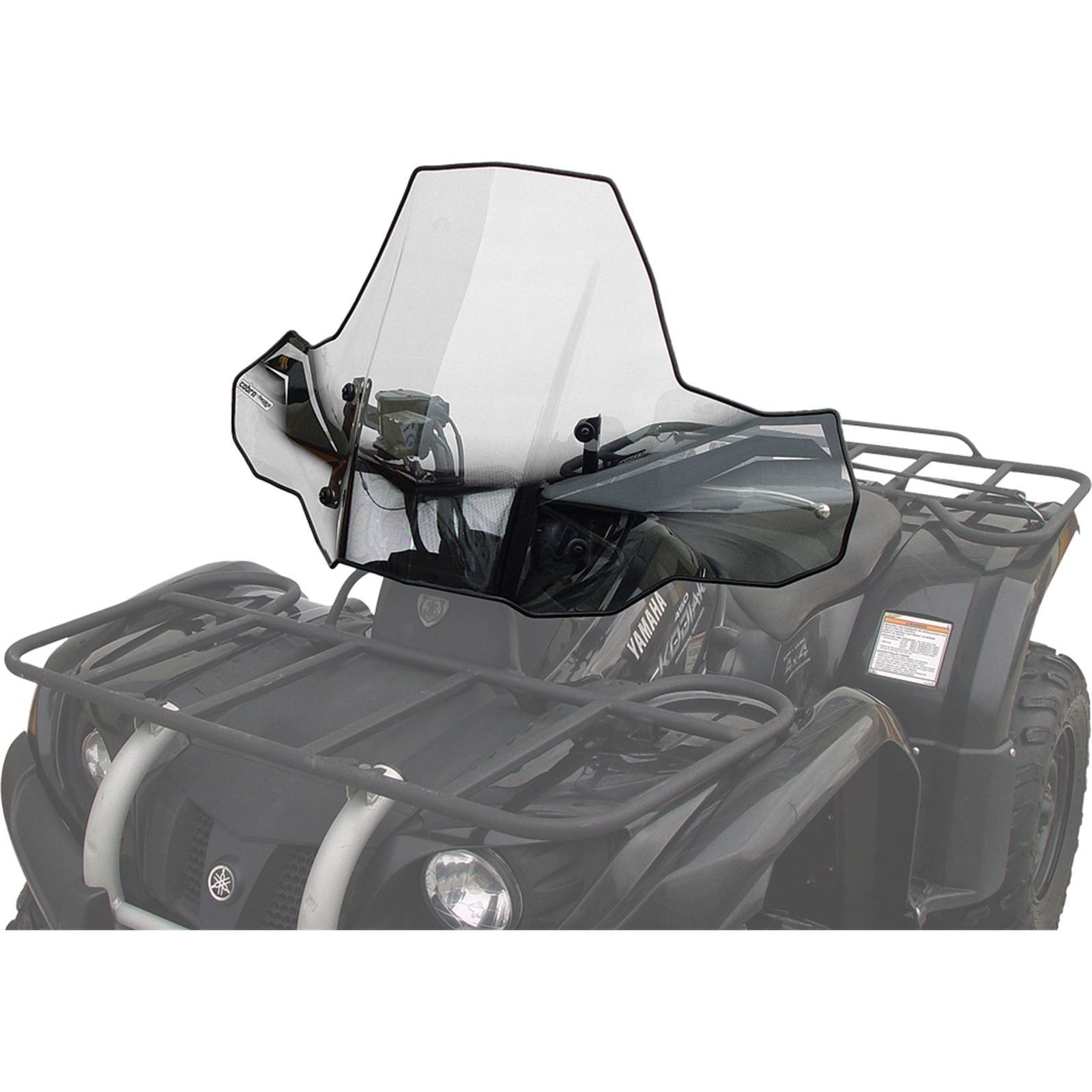 Powermadd Cobra ATV Protek Windshield with Cut Quick Mount 24572