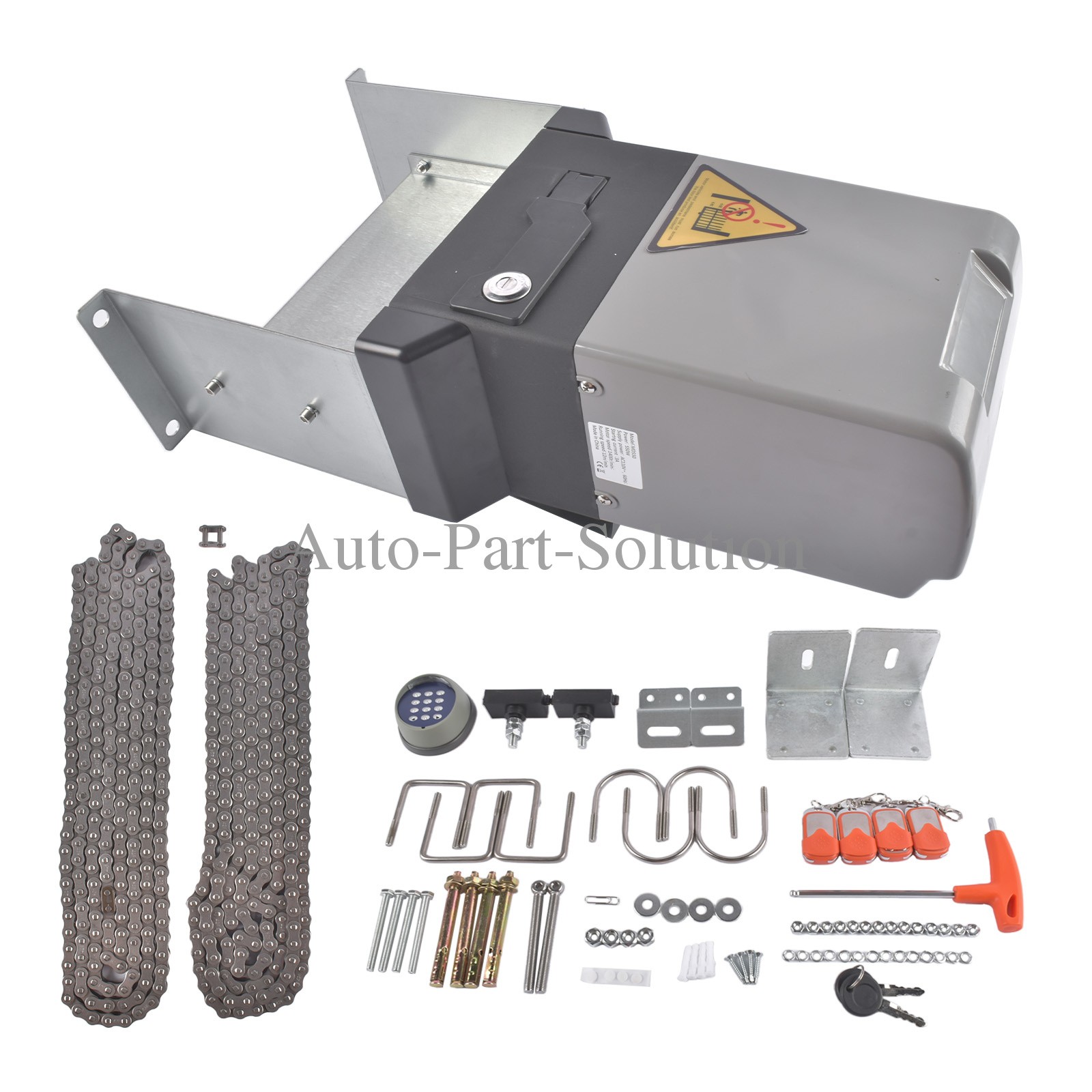 3300lbs Gate Operator Hardware Security System Kit Infrared Sensor APP Control