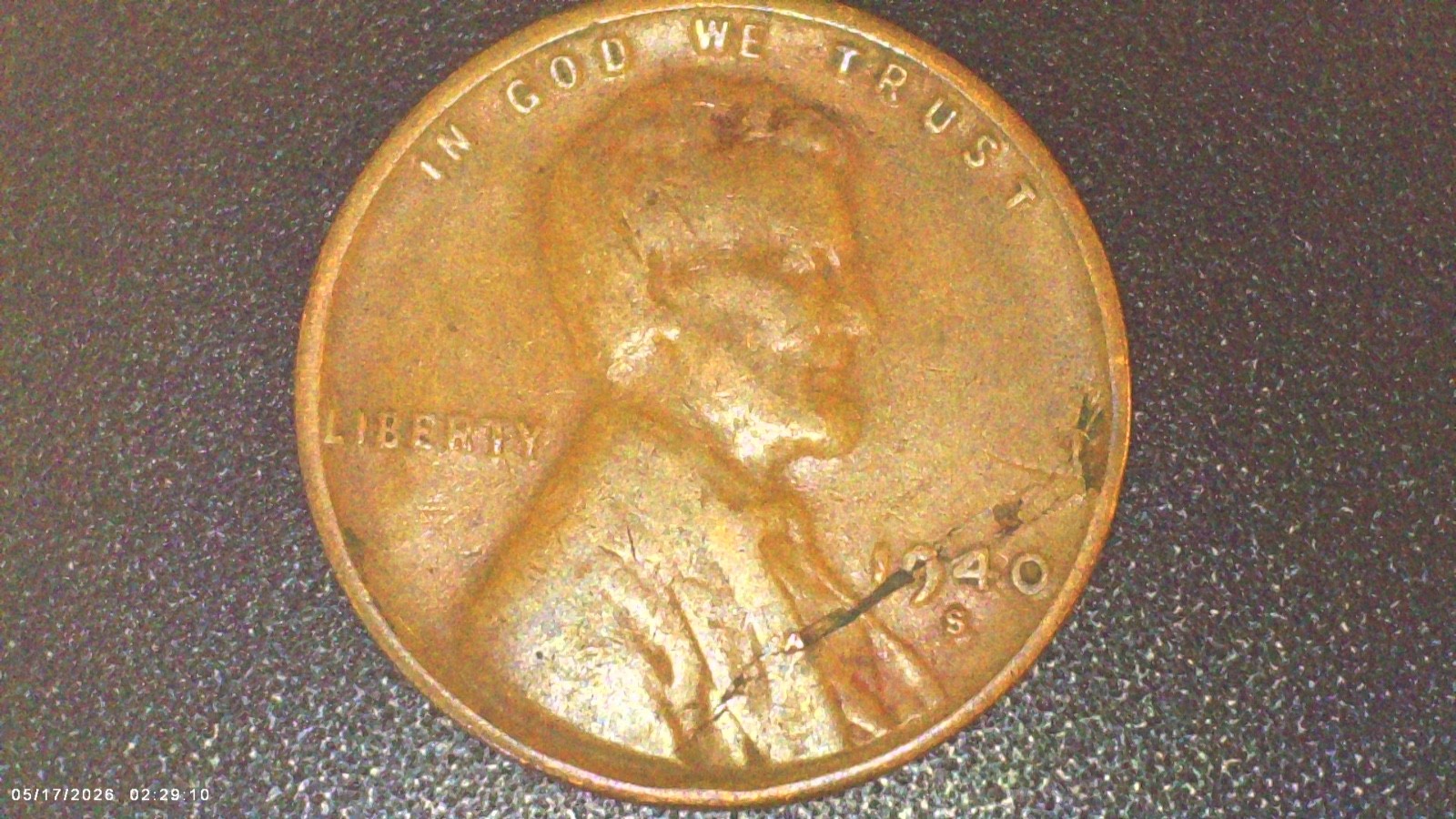1940 S obv. delamination (B18)