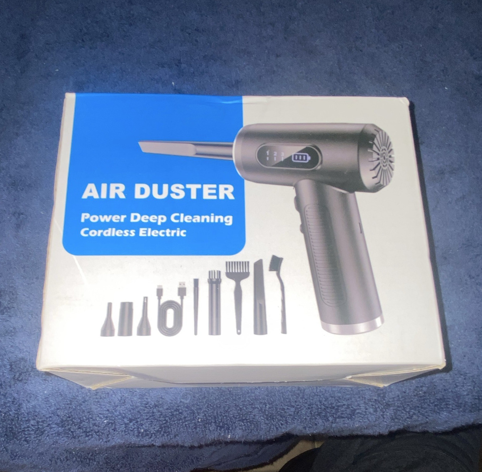 FRESMOL Cordless Electric Air Duster Dust Blower Cleaning Kit, Type-C 68W