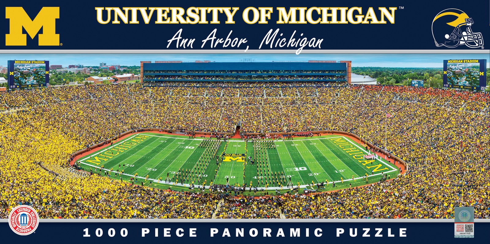 MasterPieces - Michigan Wolverines - NCAA 1000 Piece Panoramic Jigsaw Puzzle