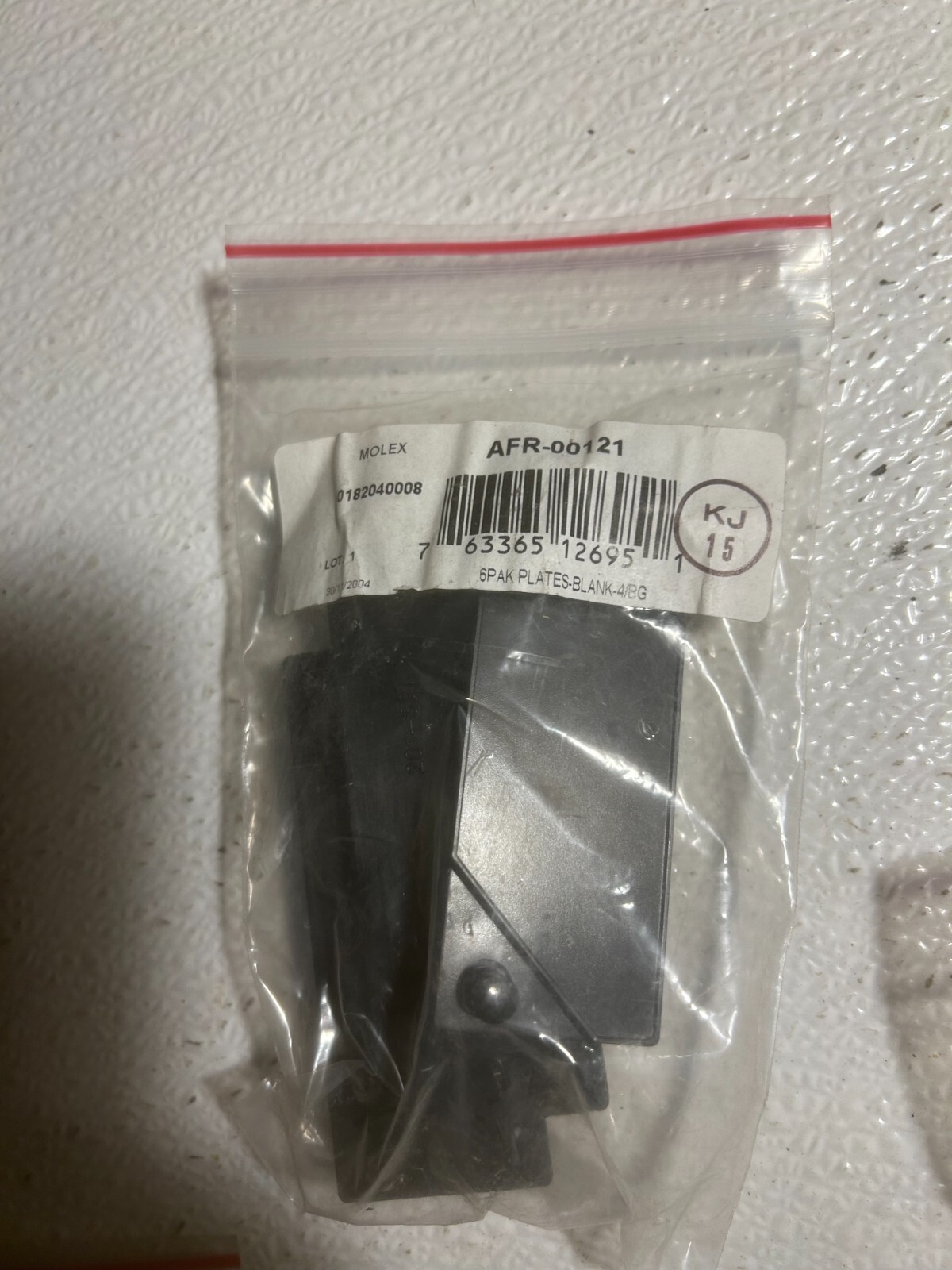 molex 6 pak plates blank 4/bg free shipping