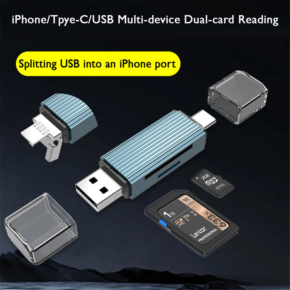 OTG/USB MULTI FUNCTION CARD READER WRITER MICRO SD/SD USB 3.0 ADAPTER For Phone