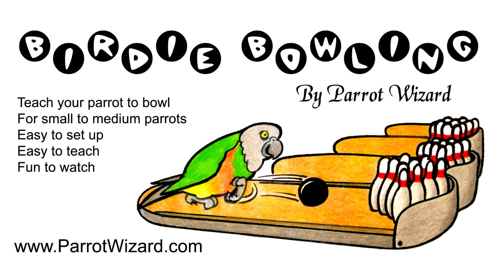 Birdie Bowling - Parrot Bowling Trick Training Prop Toy With Free Shipping