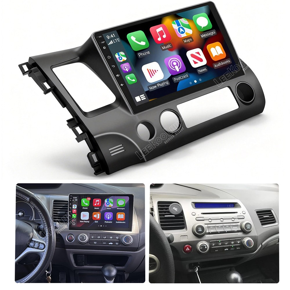 6G+128GB For Honda Civic 2006-2011 Android 15.0 Car Stereo Radio Carplay GPS FM