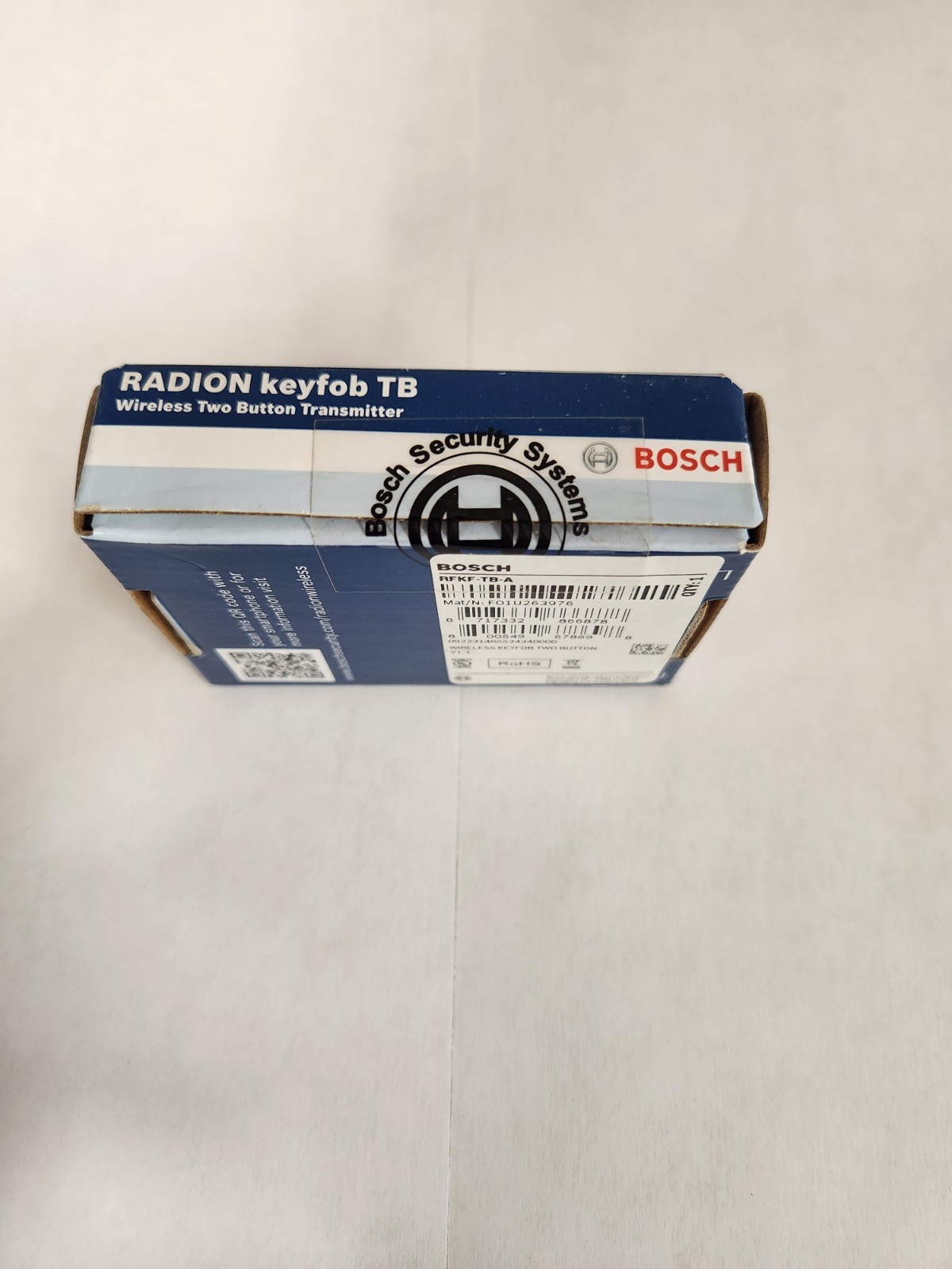 Bosch Security RFKF-TB-A Radion Wireless 2 Button Key Fob Transmitter
