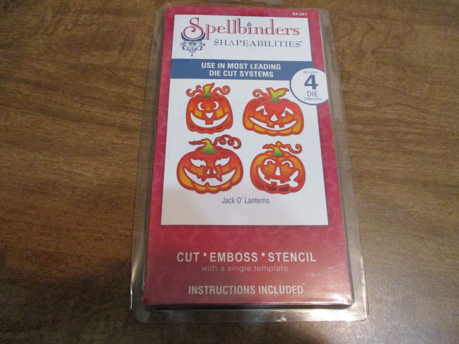 SPELLBINDERS SHAPEABILITIES JACK O LANTERNS PUMKINS DIE SET