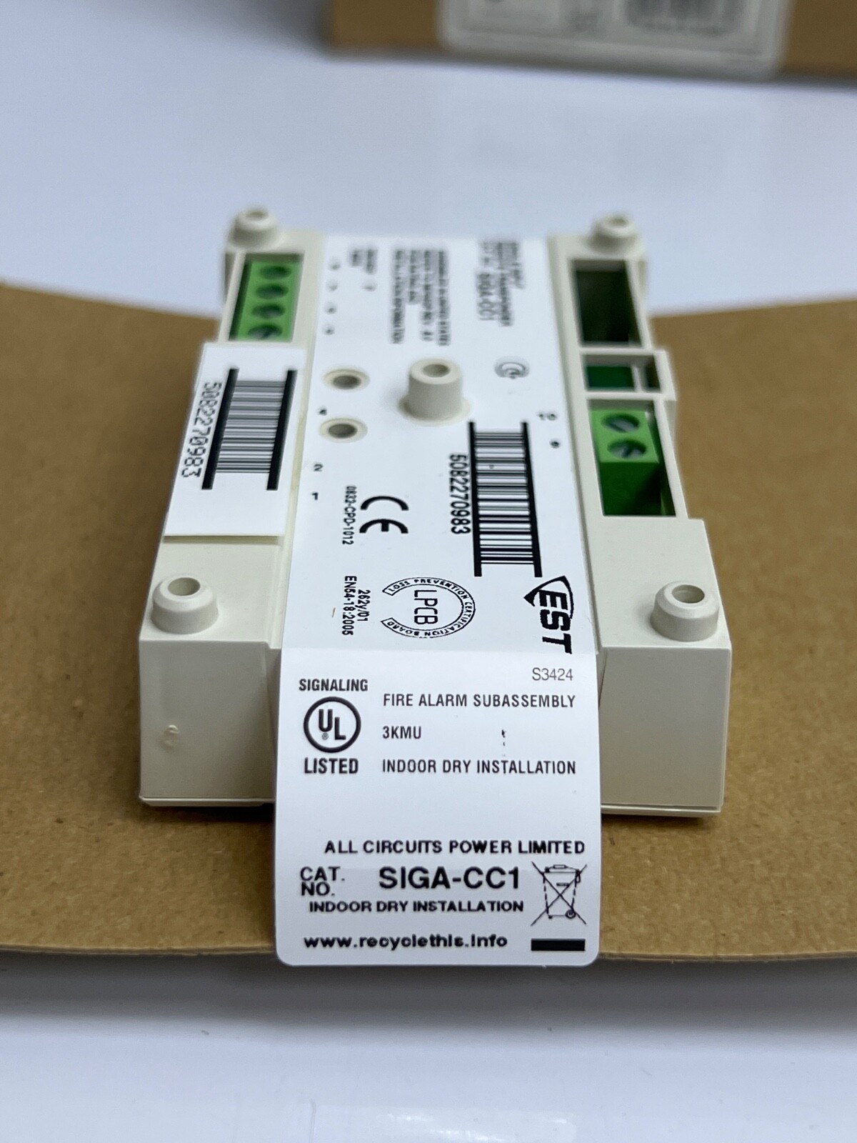 (LOT 3 PCS) EDWARDS EST SIGA-CC1 MODULE SINGLE INPUT