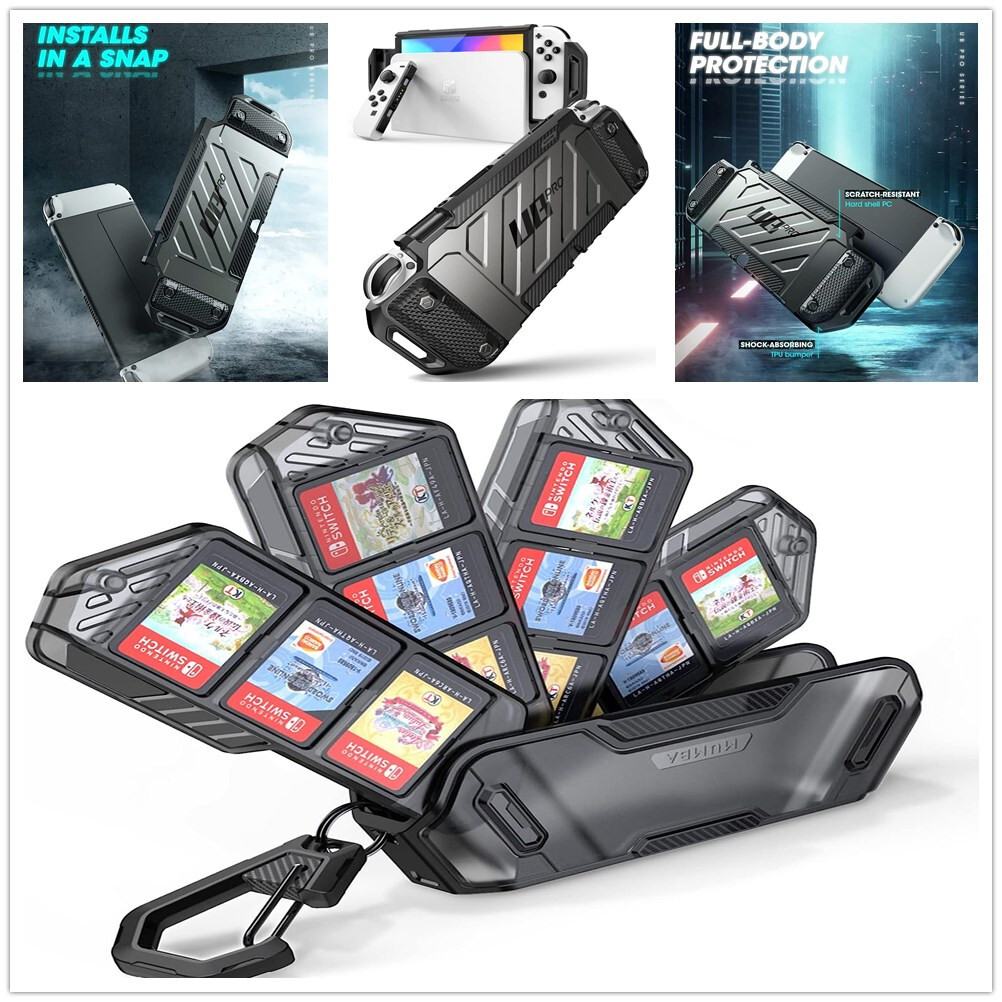 SUPCASE UBPro Case for Nintendo Switch OLED Dockable Cover / 12 Game Card Holder