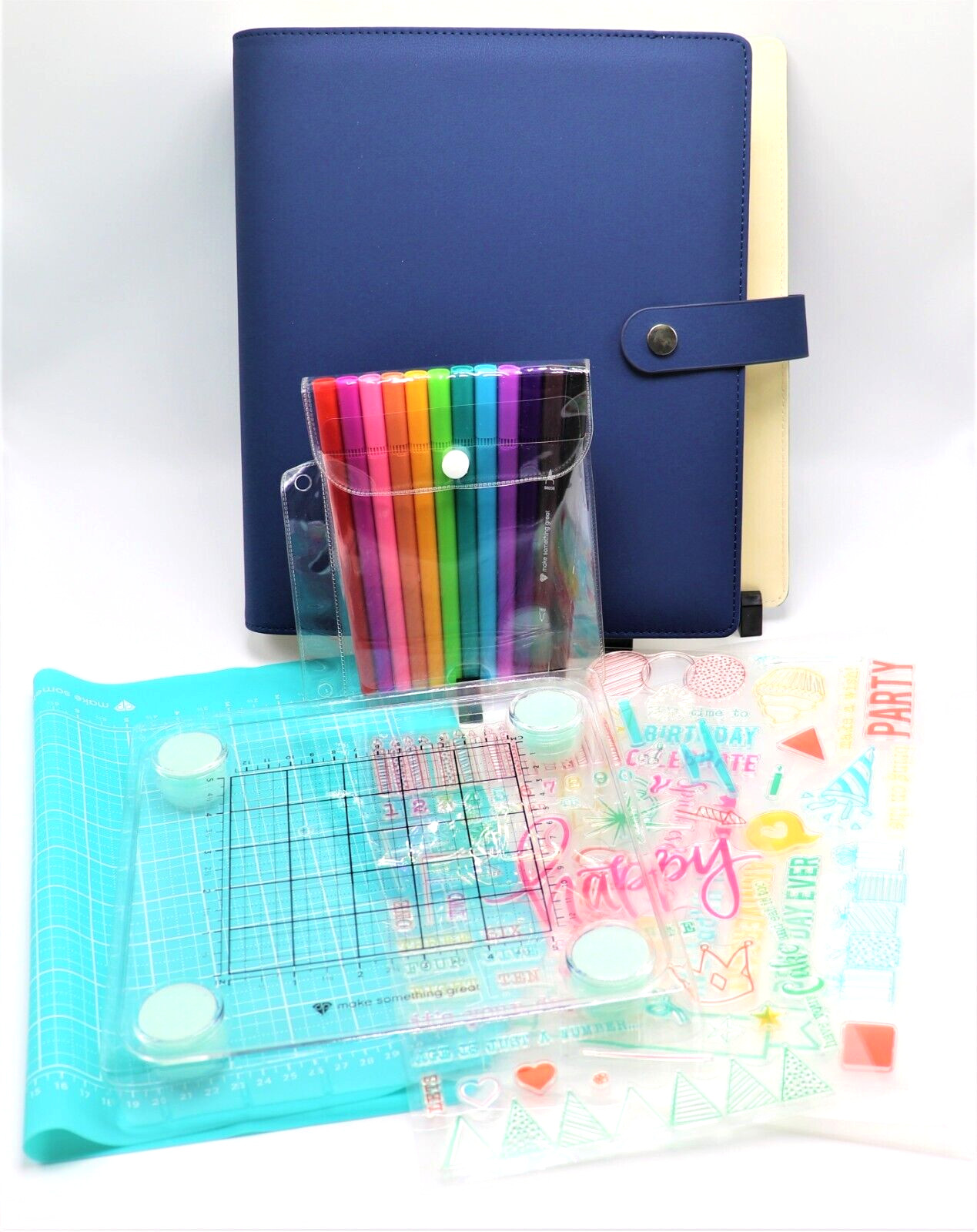 NEW Diamond Press Celebration Storage Stamps and Binder Kit ~ NAVY