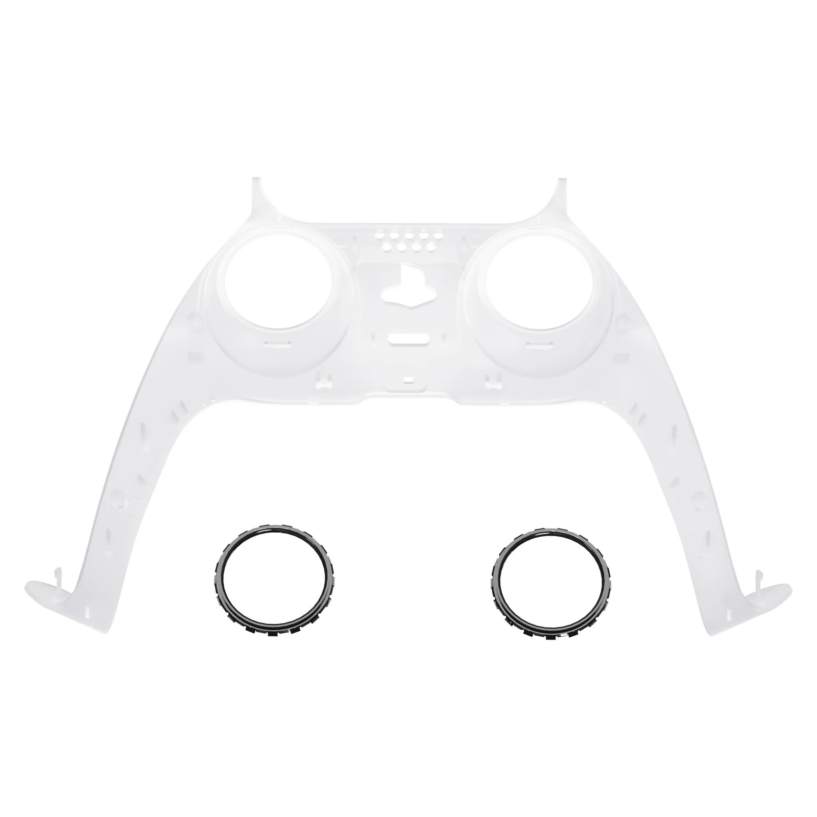 New Replacement Front Trim Shell w/Accent Rings compatible with PS5 Controller
