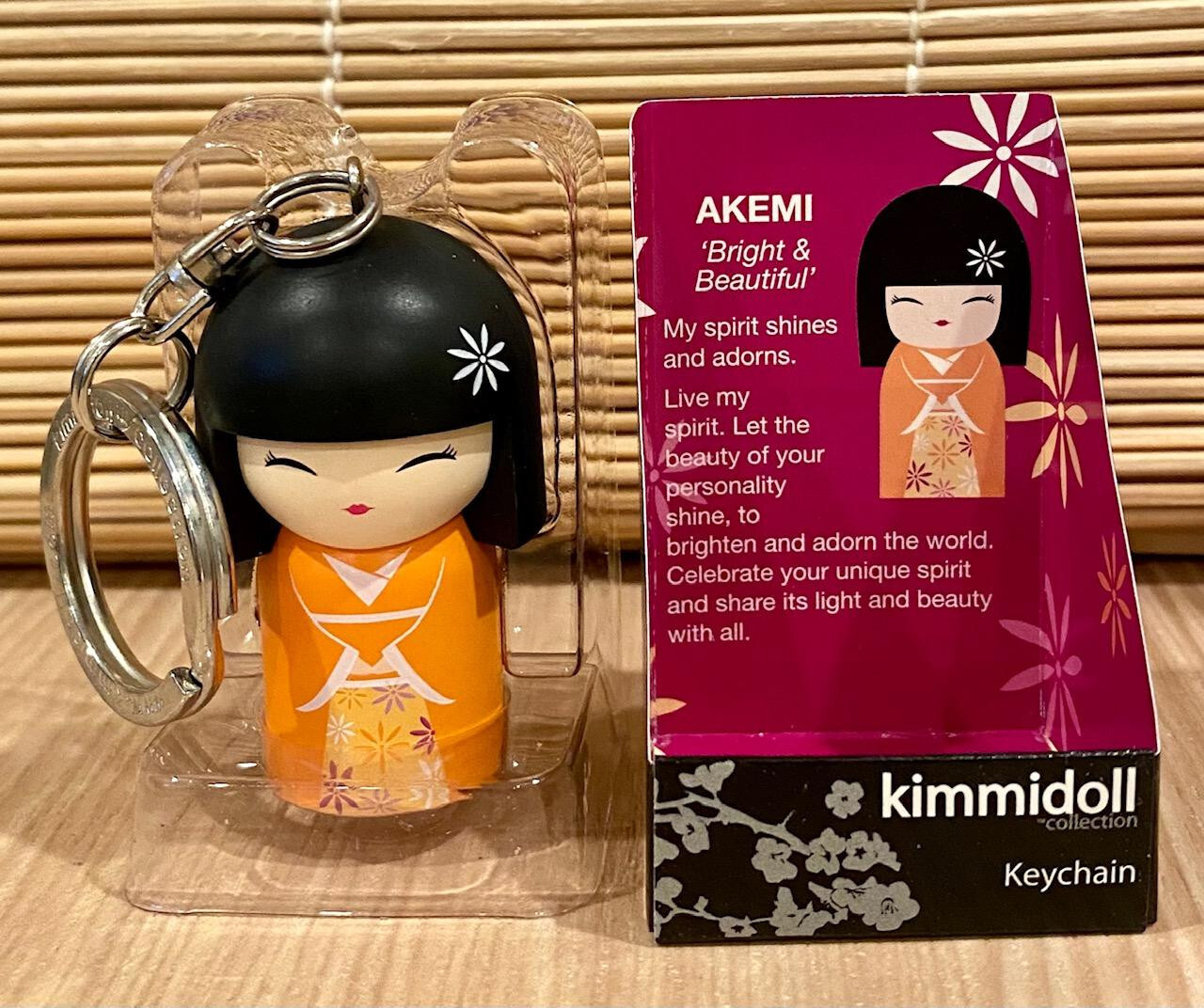Kimmidoll Collection Keychain AKEMI Bright & Beautiful New in Box