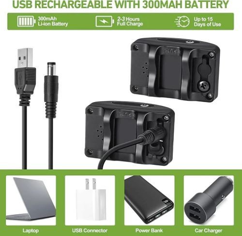 Rechargeable Dog Bark Collar 2 Pack No Shock Waterproof Training Collar