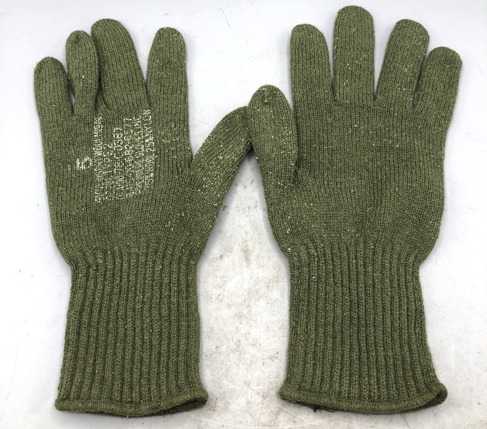 US GI Glove Inserts Size 5 Cold Weather for Shells NOS 75% Wool 25% Nylon 1 pair