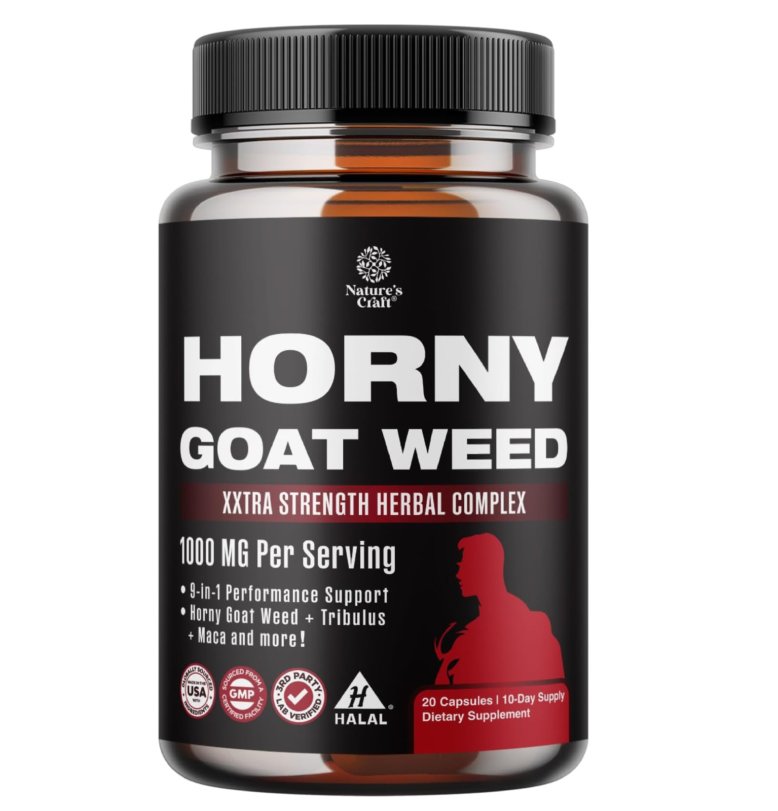 Horny Goat Weed for Male Enhancement - Extra Strength Horny Goat Weed for Men 20