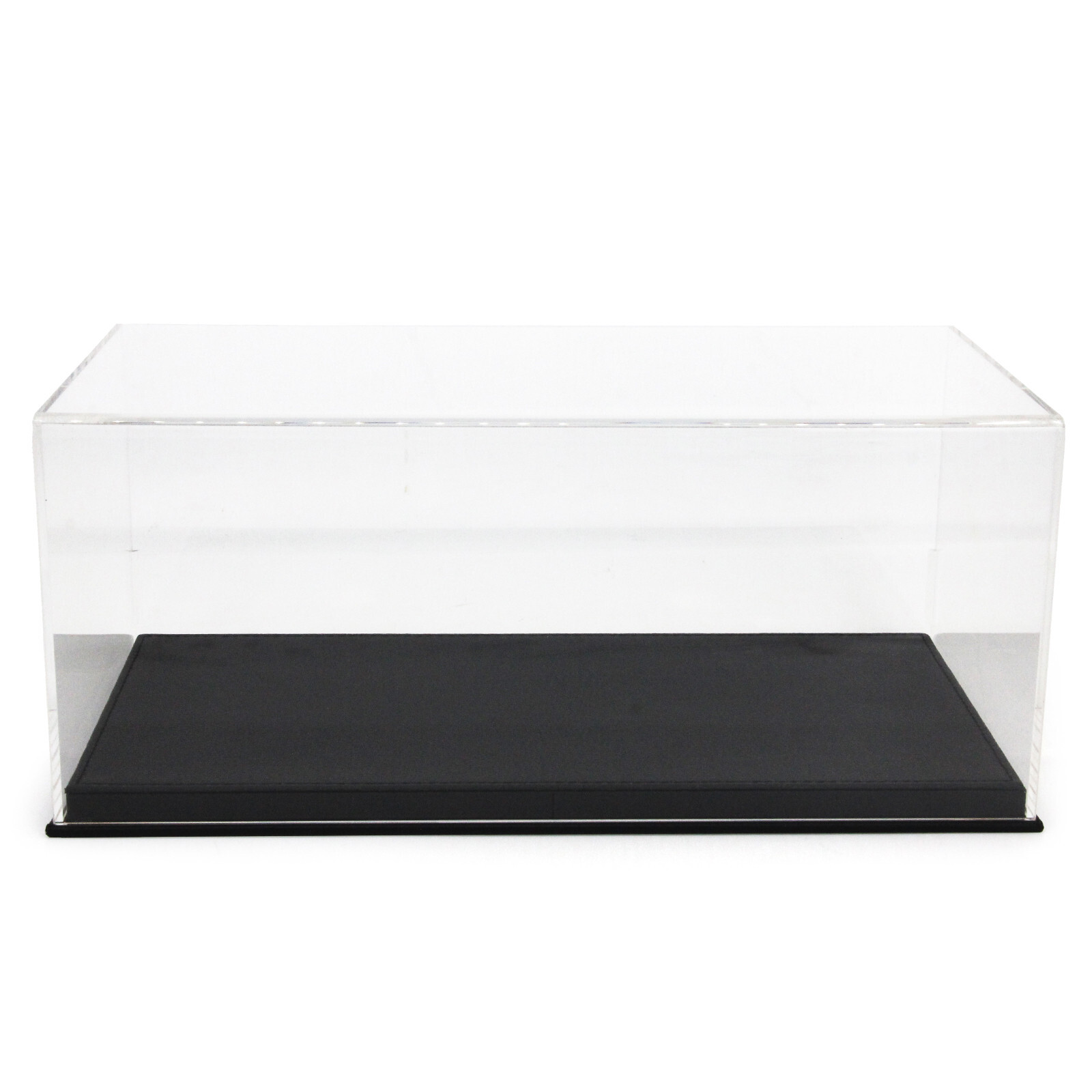 1:18 Acrylic Diecast Model Car Display Case Black Leather Base