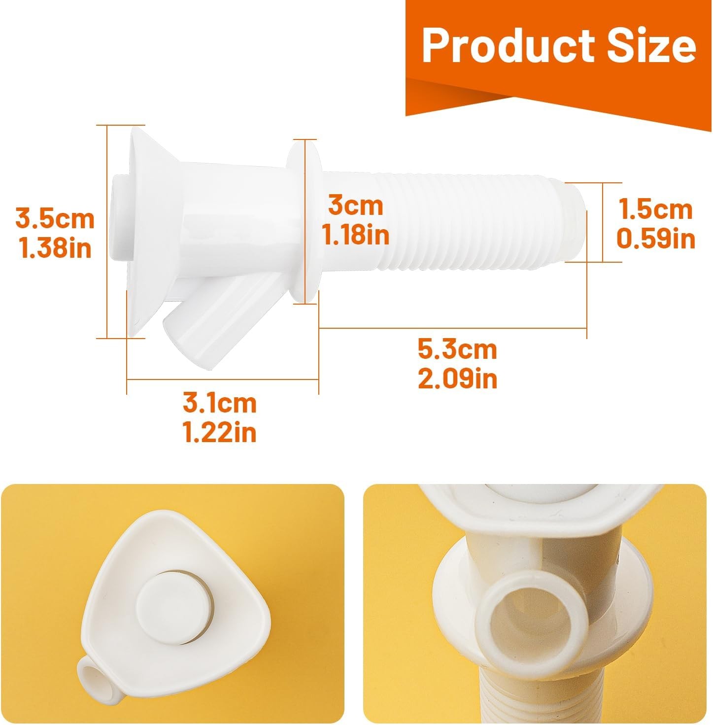 3 Pcs Push-Button Cooler Spigot Replacement, Compatible with Rubbermaid Gott Coo