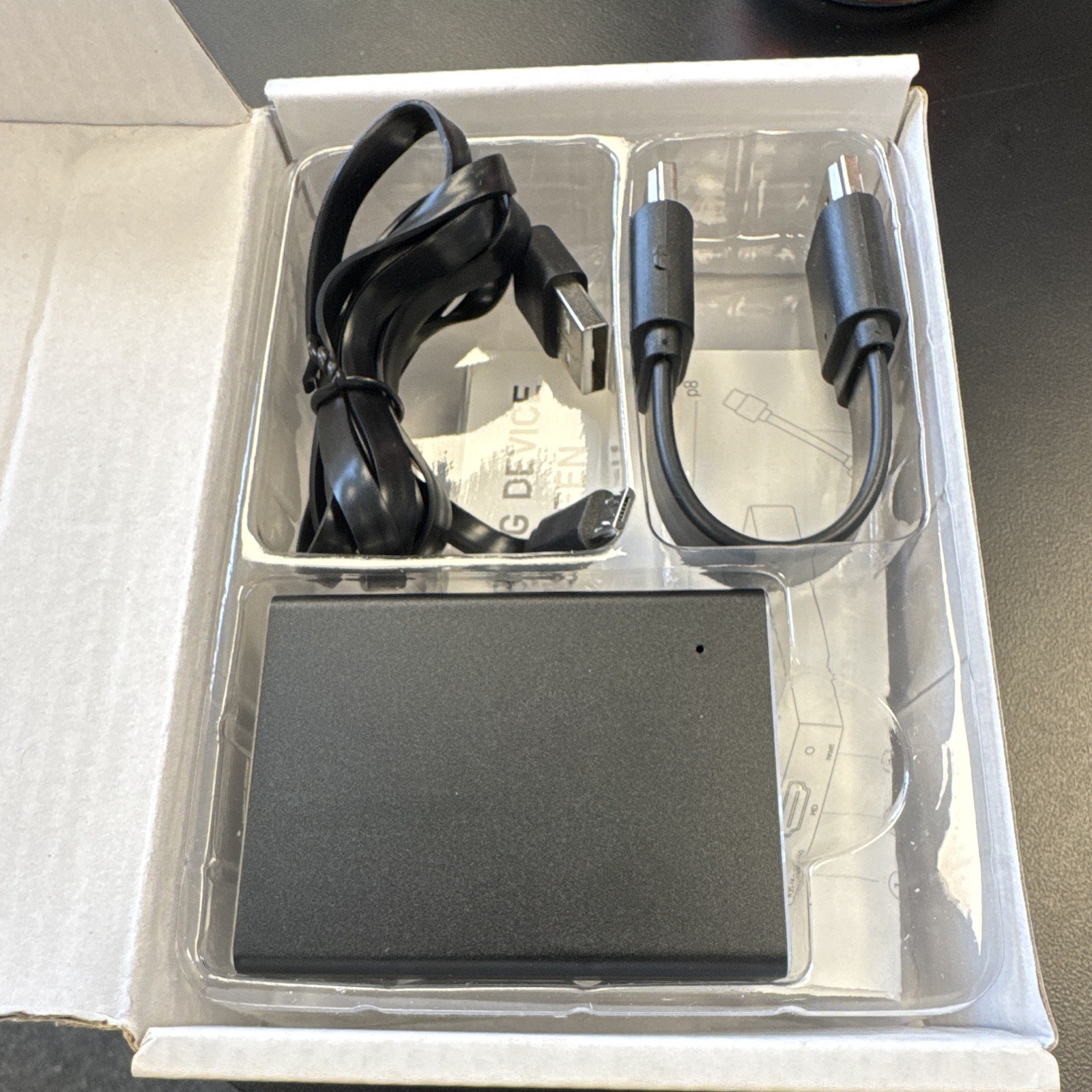 Screen Mirroring Device Box, HDMI/USB Connectivity, HDMI Output, Black