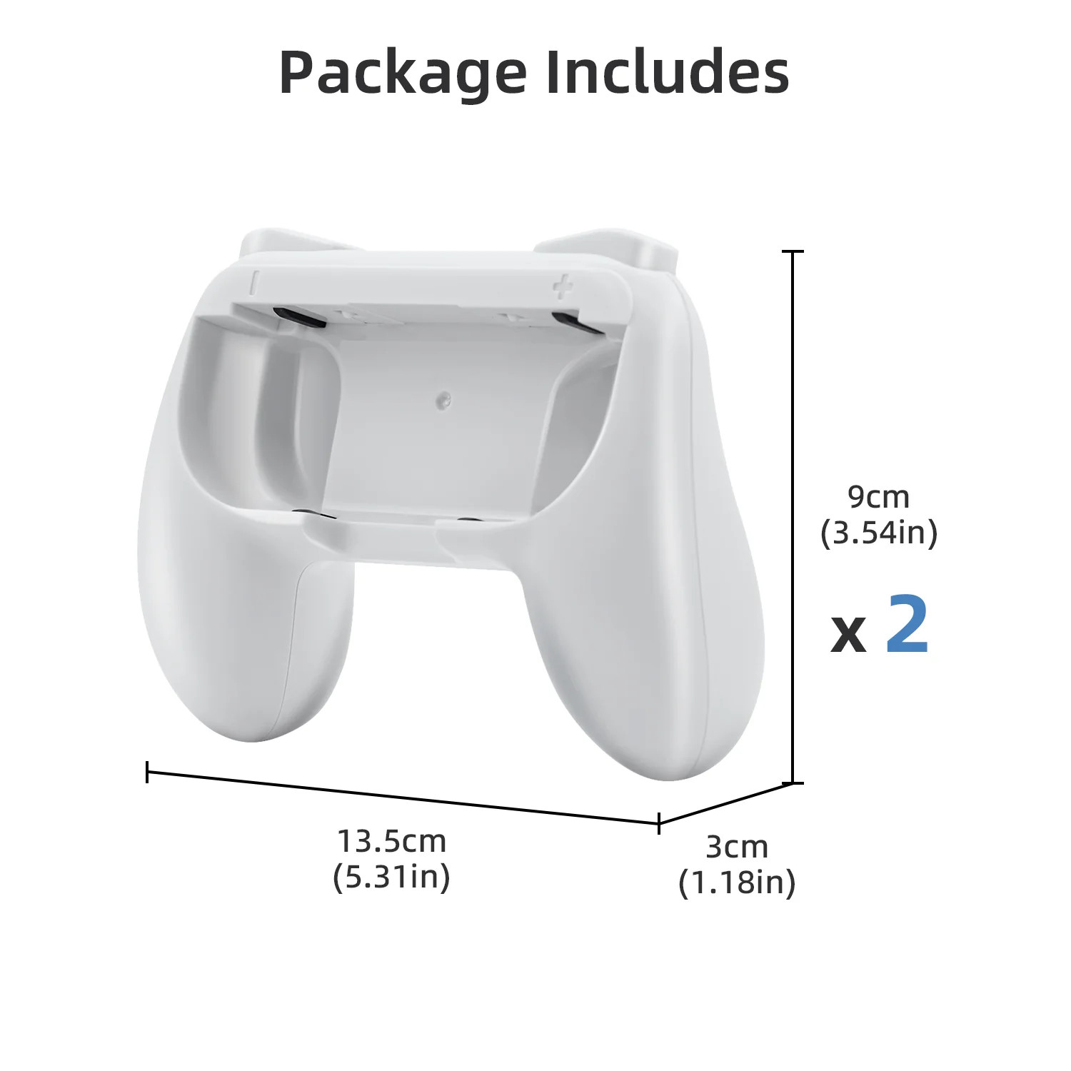DOBE Black Left & Right Controller Grip for Nintendo Switch Joy-Con Controllers