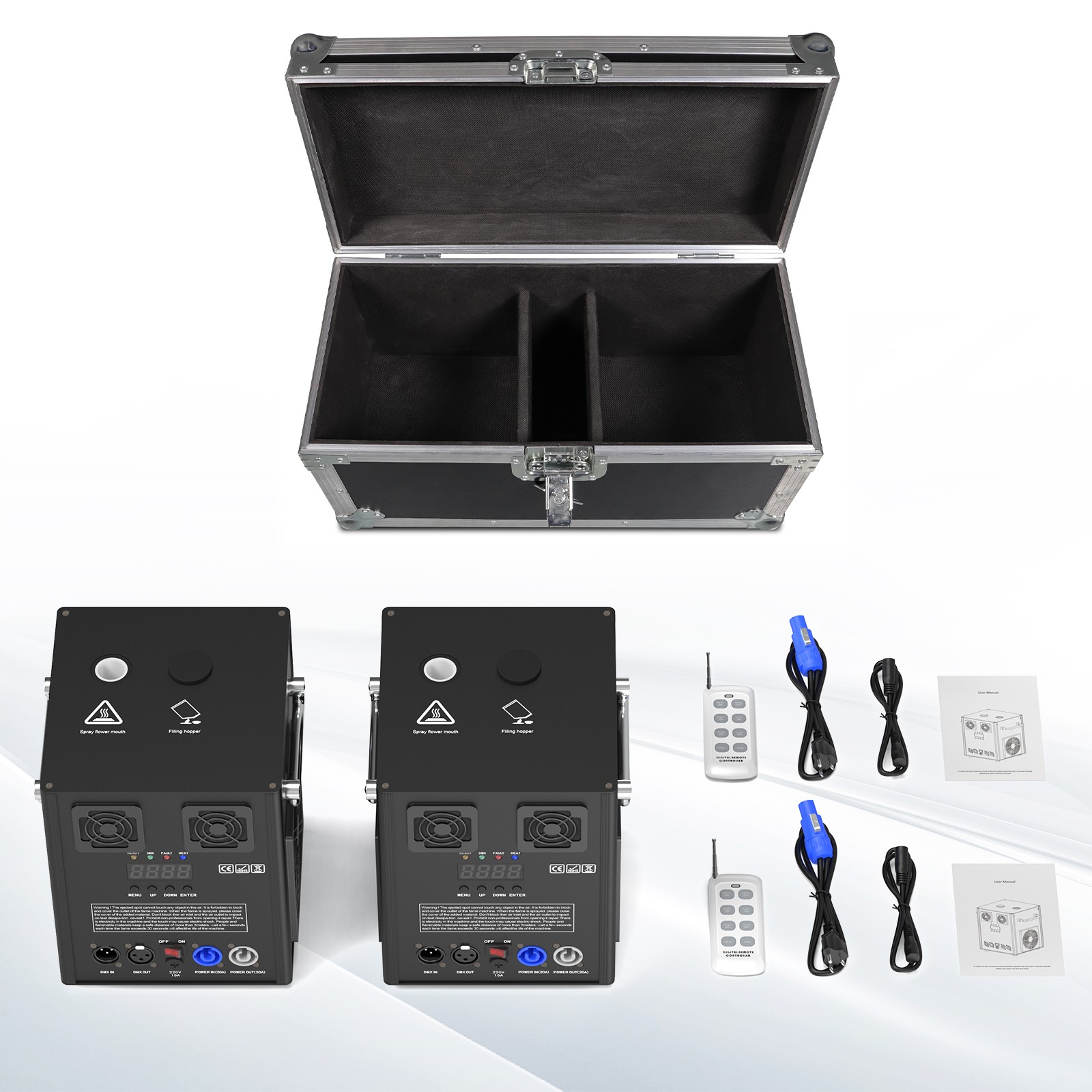 4pcs 750W Upgrade Cold Spark Firework Machine Sparkler Stage Effect Equipment