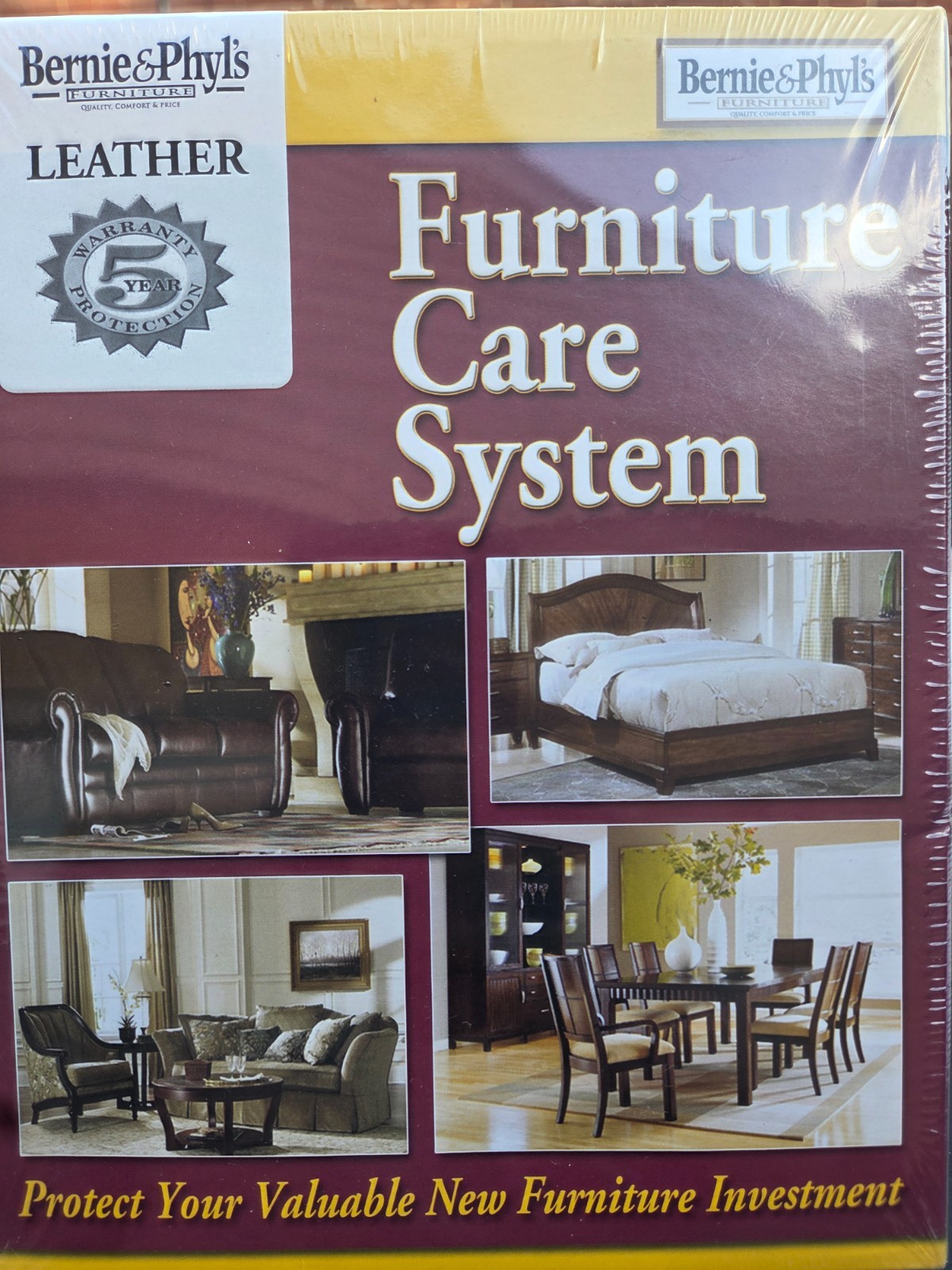 Bernie & Phyl's Furniture Care  Protection System For Leather NewSealed FastShip