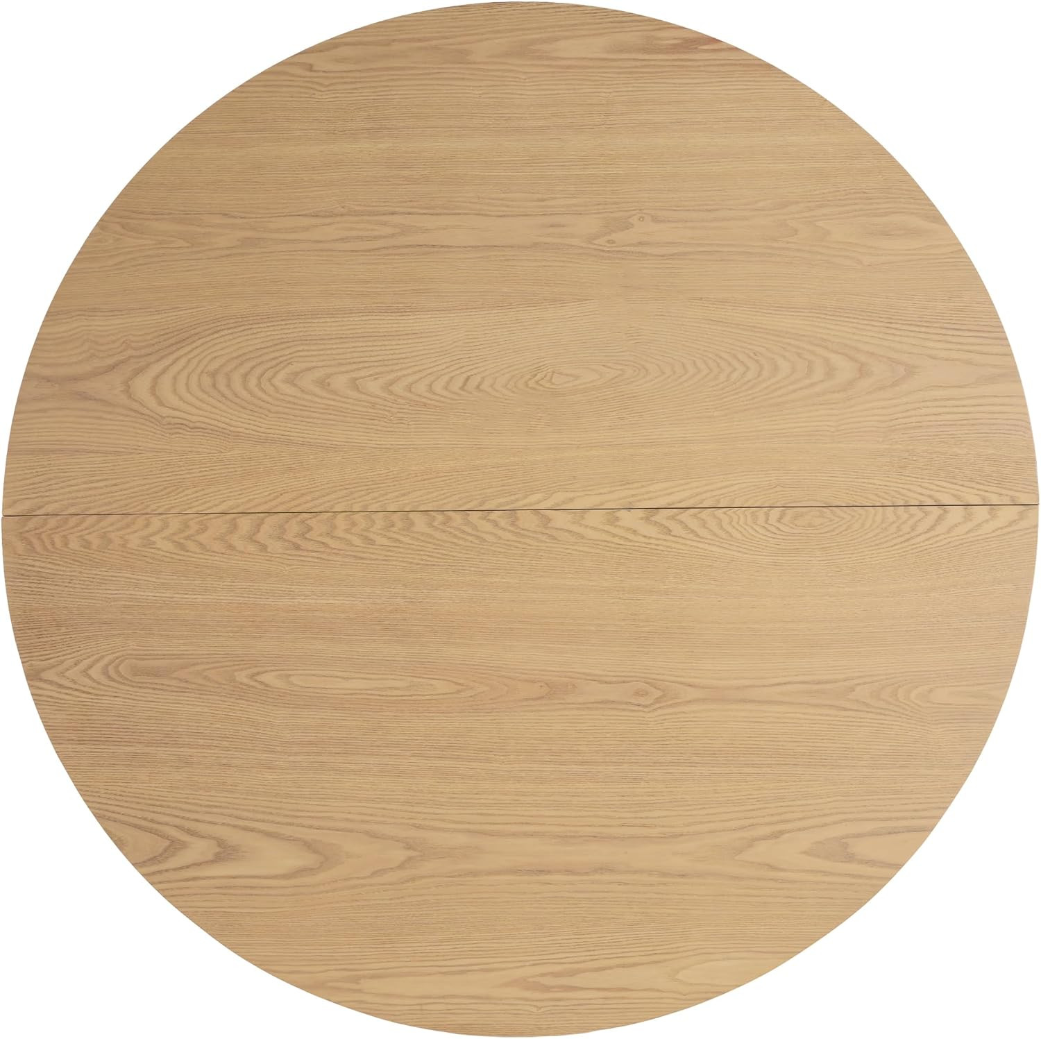 Guma 48" round Dining Table for 4, Compact MDF Kitchen Table with Pedestal Base,