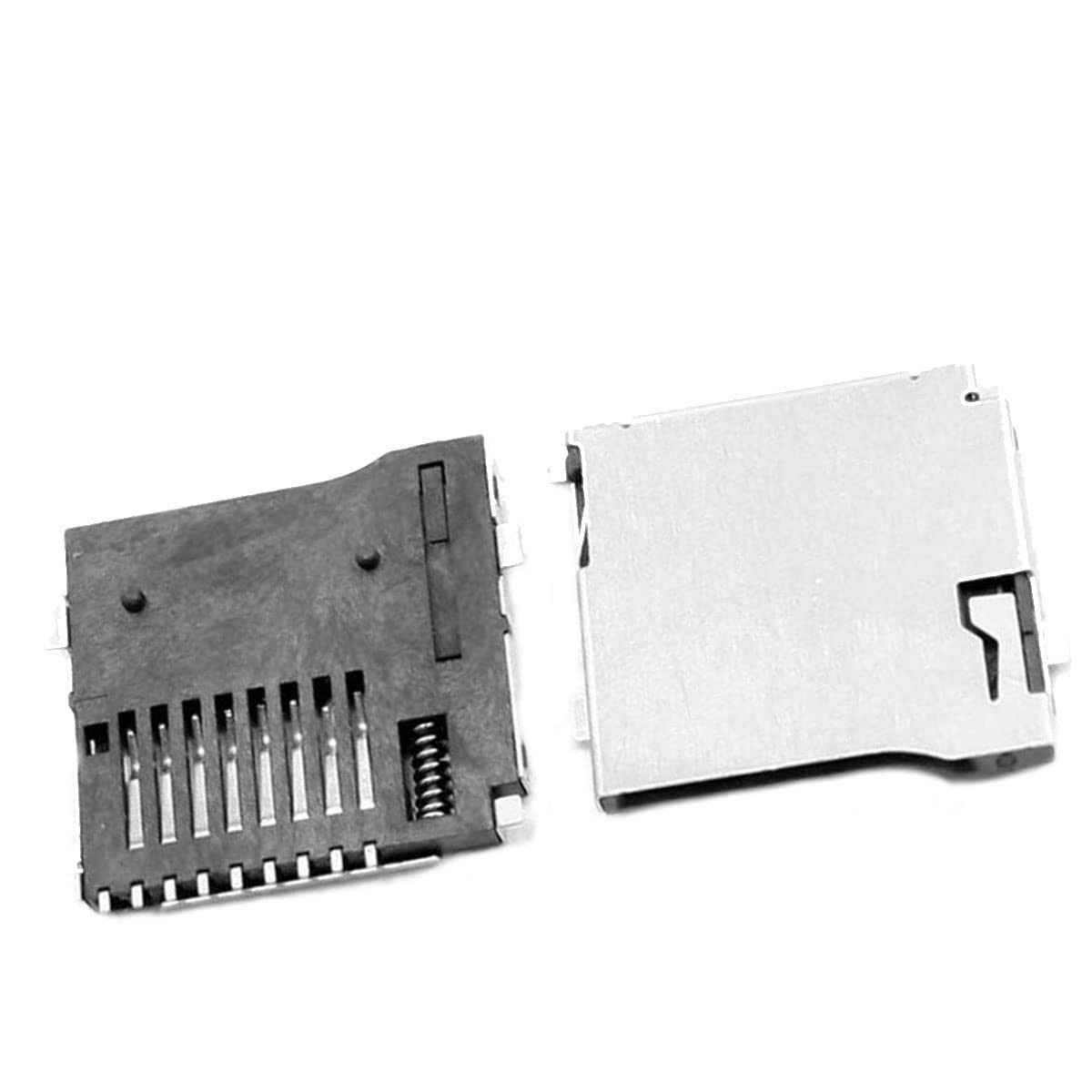 Pack of 15 SD Card Slot Sockets PCB Mount Connector Spring Loaded Push Push...