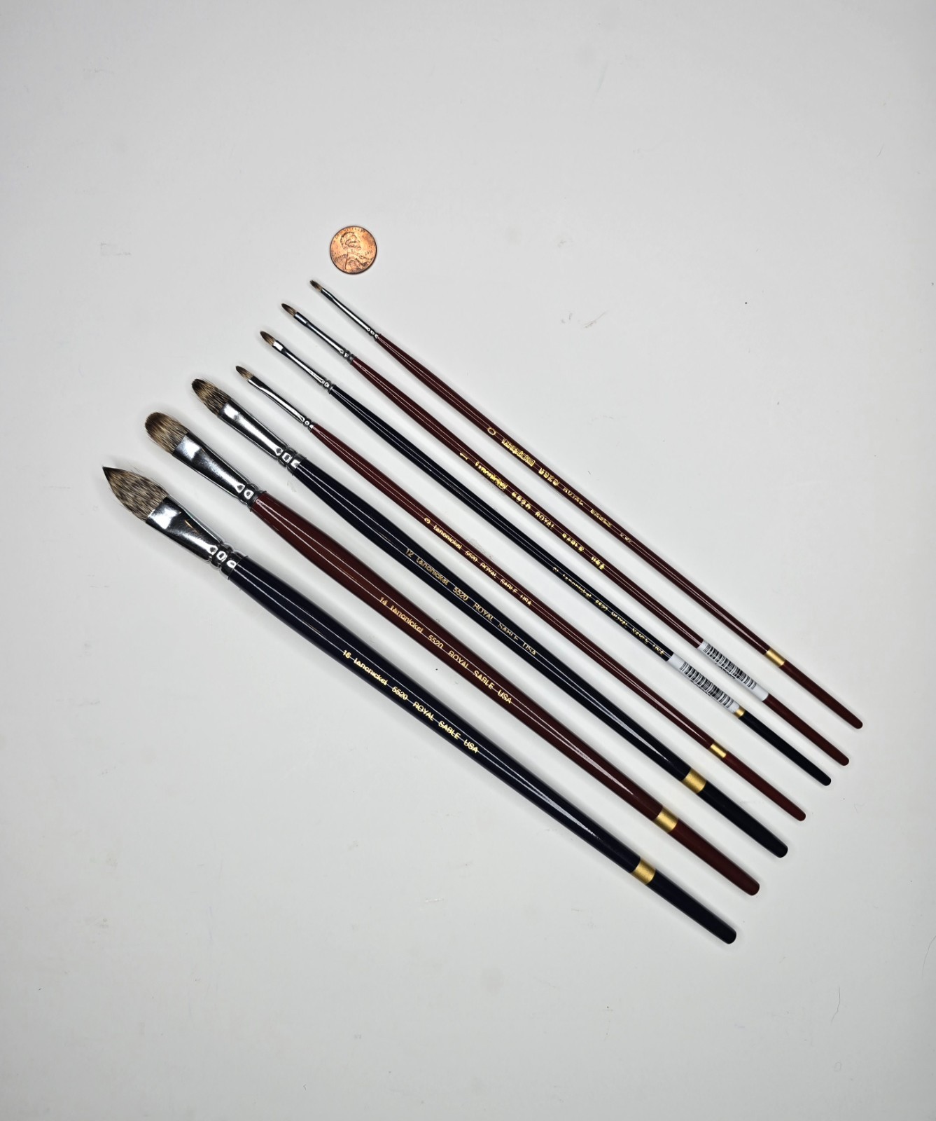L5520- Langnickel Royal Sable Long Handle Long Filbert Brush set  - 15% discount