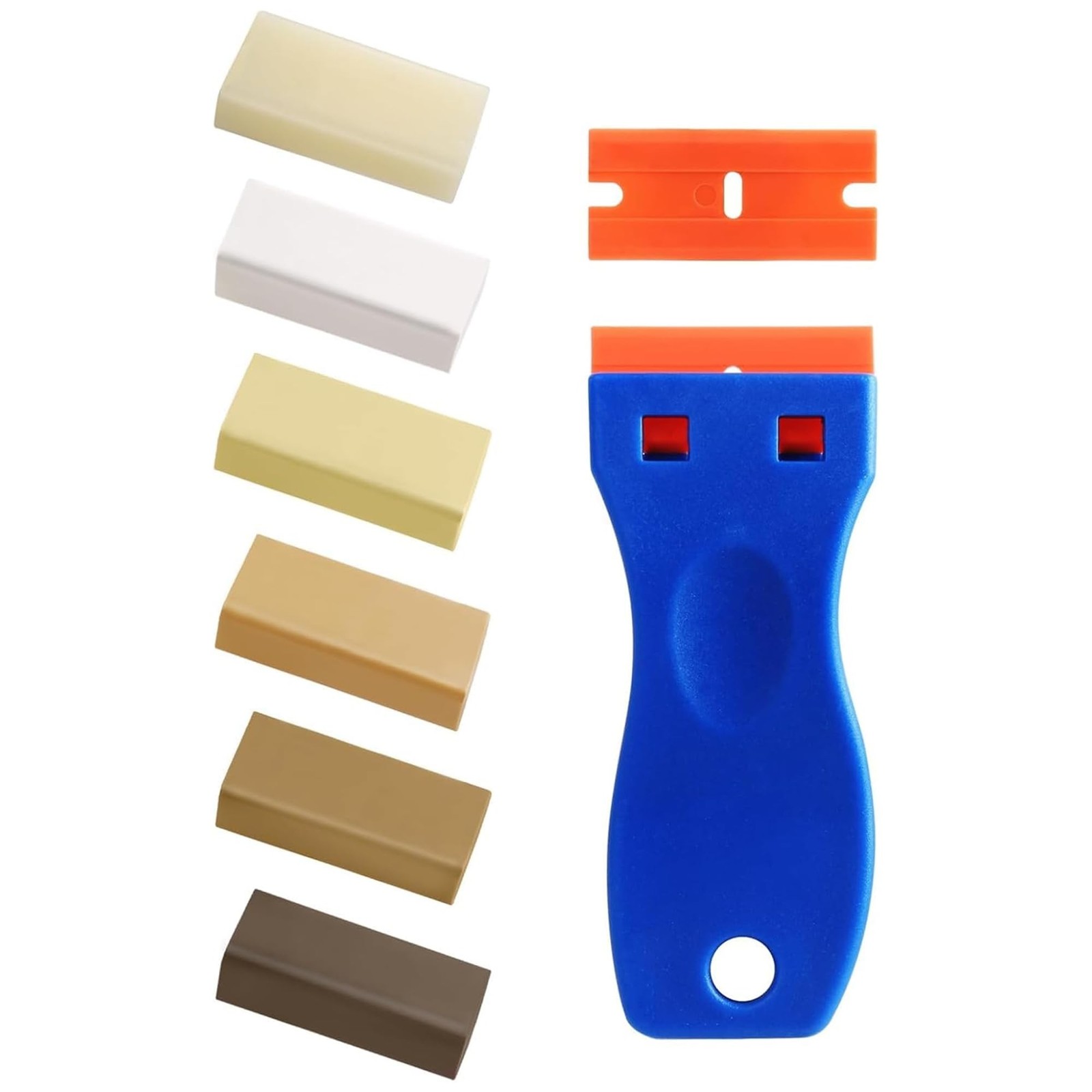 Wood Filler Sticks - 6 Colors Hardwood Floor Scratch Repair Kit, Upgrade Lami...