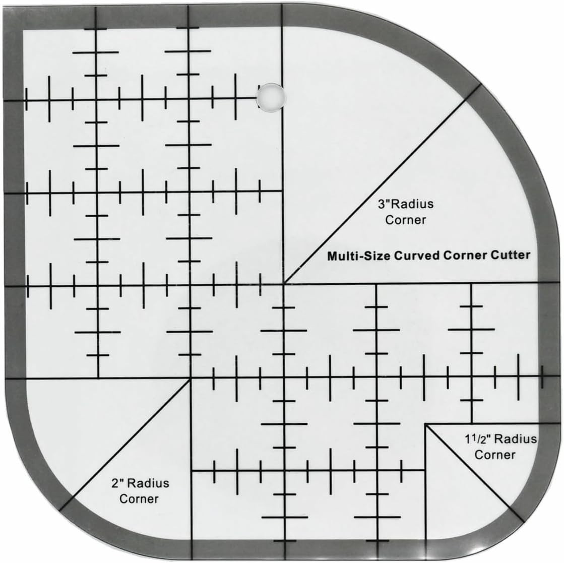 Quilting Ruler,Quilting Templates,Sewing Quilt Rulers,Acrylic Curved Corner C...