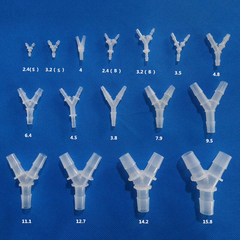 Plastic Barbed Y Piece 3 Way Connector Pipe Hose Joiner Tubing Air Fuel Water