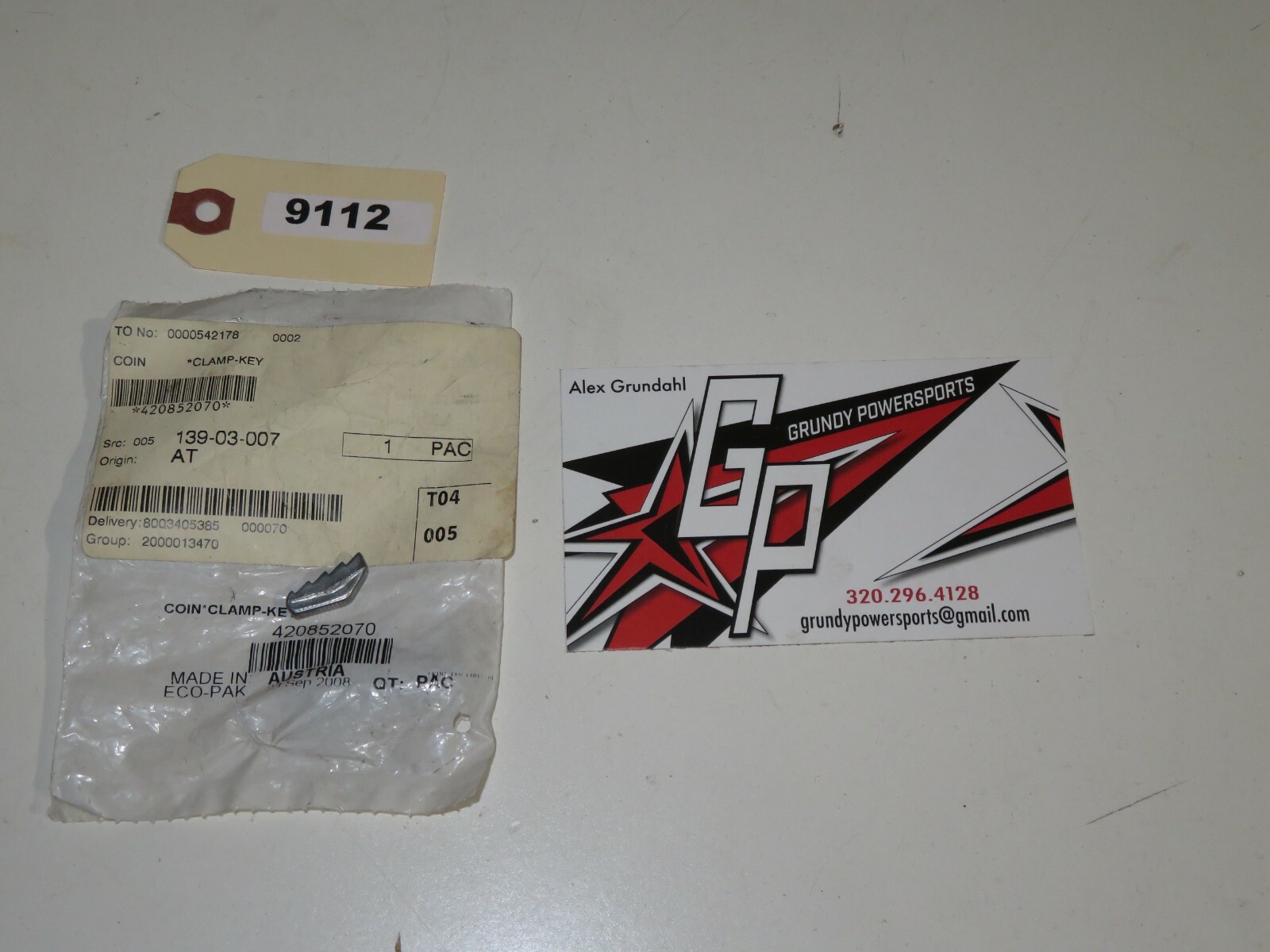 Ski-Doo - New OEM Clamp Key Qty 1 - 420852070