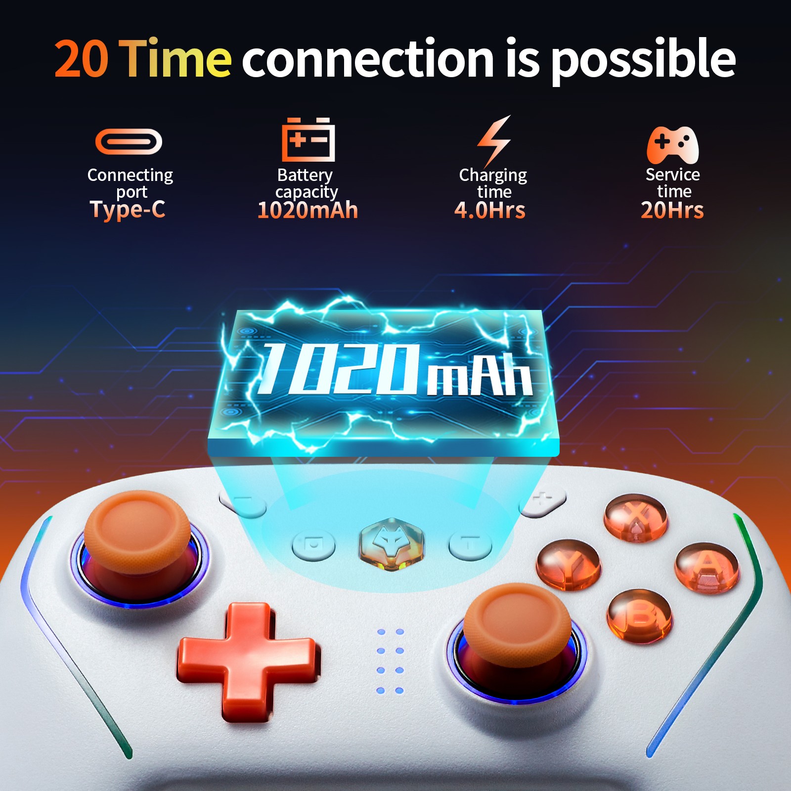 APP Control Wireless game Controller w/NFC TURBO For Switch 2 PC IOS Android
