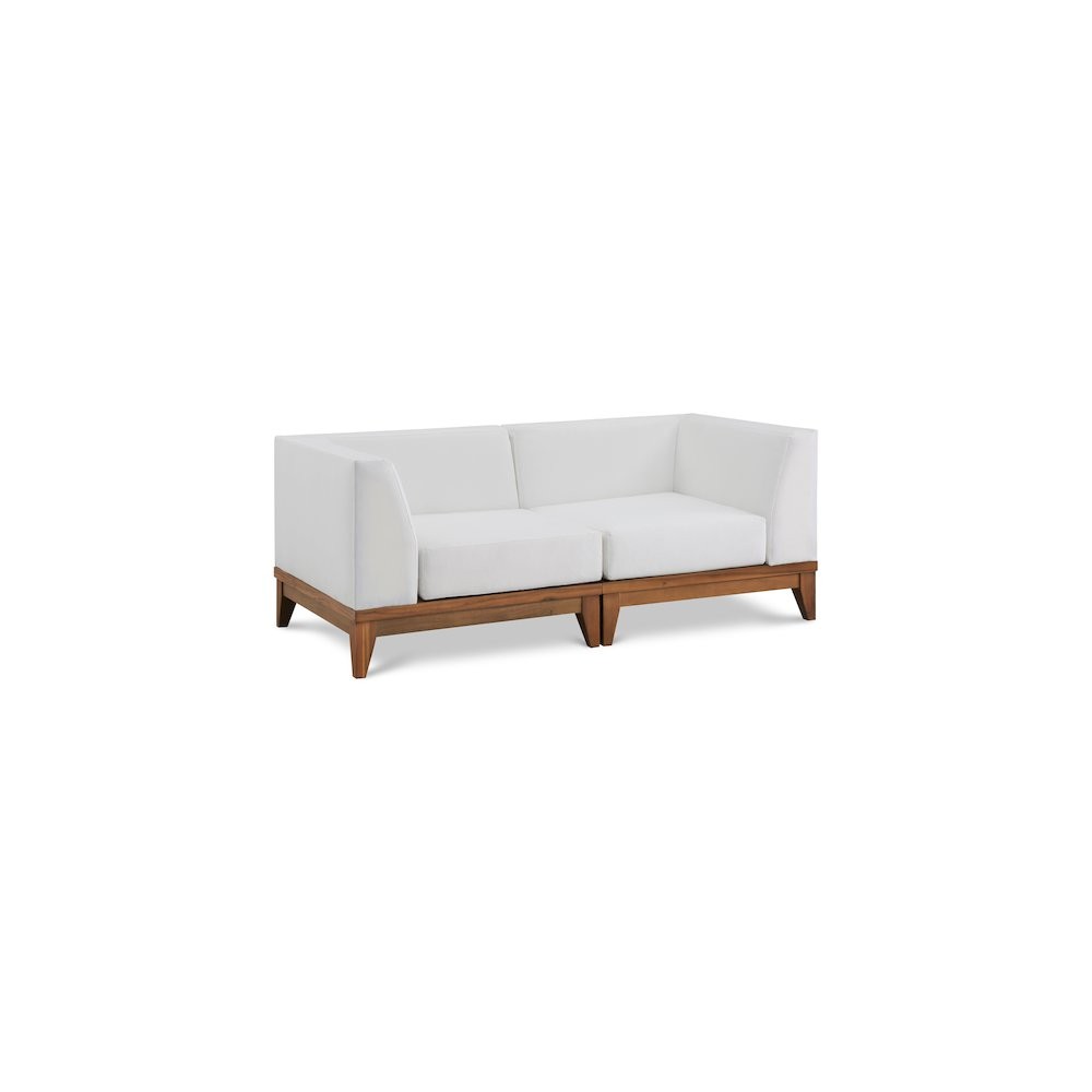 Rio Off White Water Resistant Fabric Outdoor Patio Modular Sofa