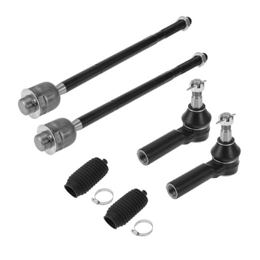 6pcs Front Inner Outer Tie Rod Ends Kit Suspension Steering Tie Rod End with
