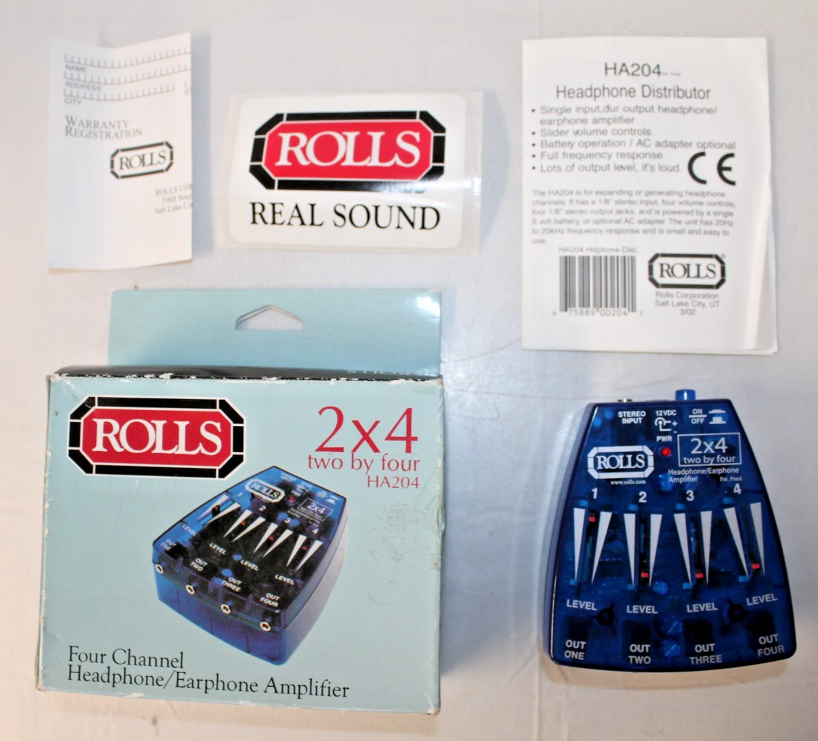 Rolls HA204 - 4 Output Stereo Headphone Amplifier