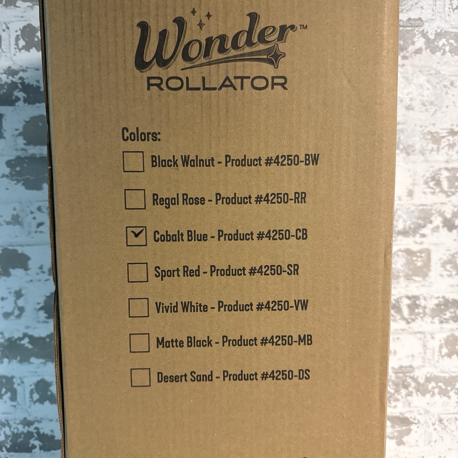 NEW - Stander Wonder Able Life Foldable Rollator Walker Cobalt Blue 4250-CB