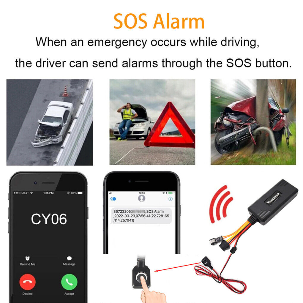 4G Car GPS Tracker Real-time Tracking Locator Device Remote Control Anti Theft