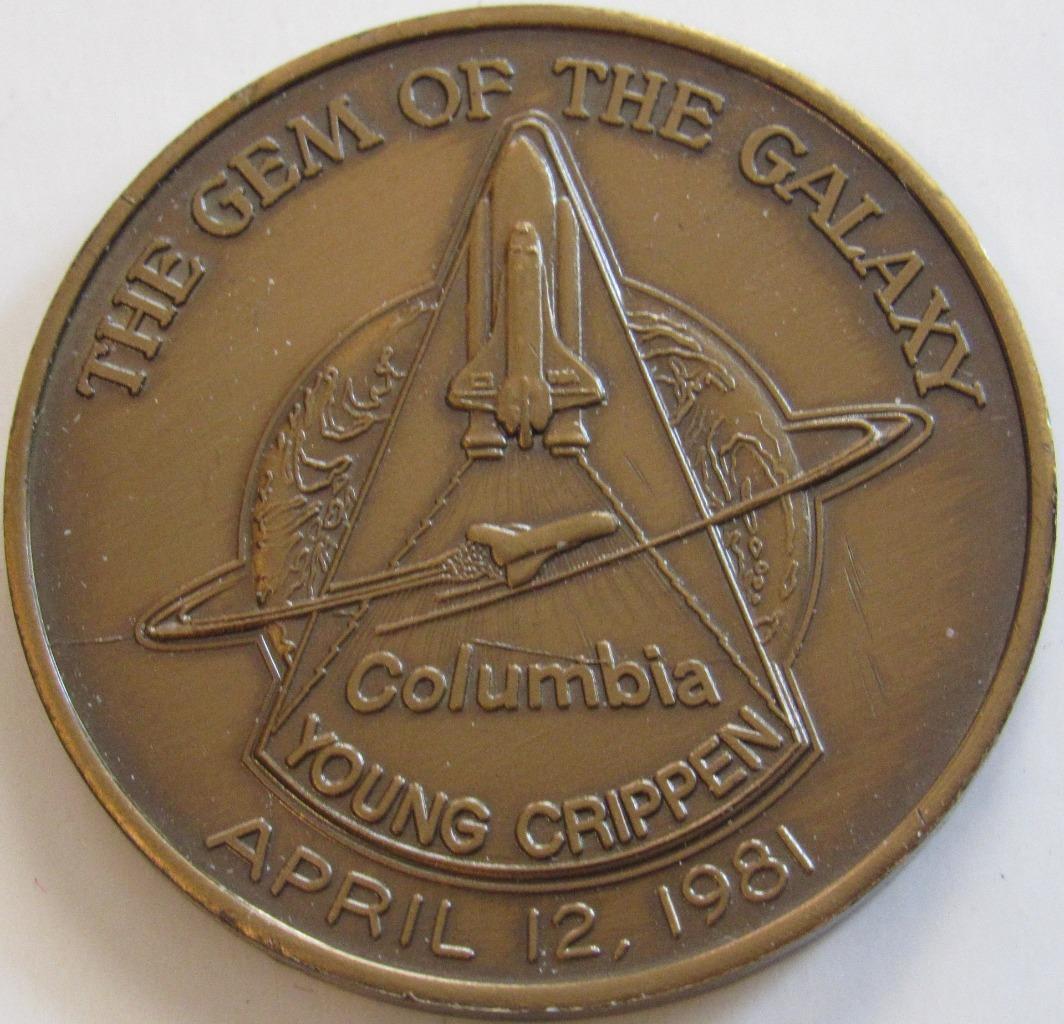 STS-1 SPACE TRANSPORTATION SYSTEM SHUTTLE MISSION COIN AB APRIL 12, 1981