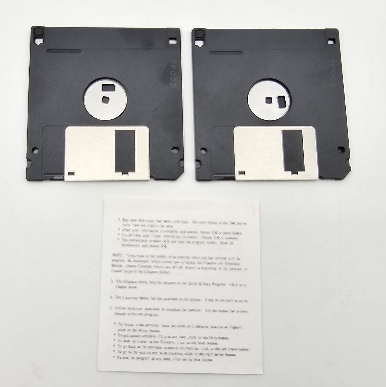Quick & Easy Medical Terminology 2nd Ed Software – 2 Original DOS Diskettes 1995