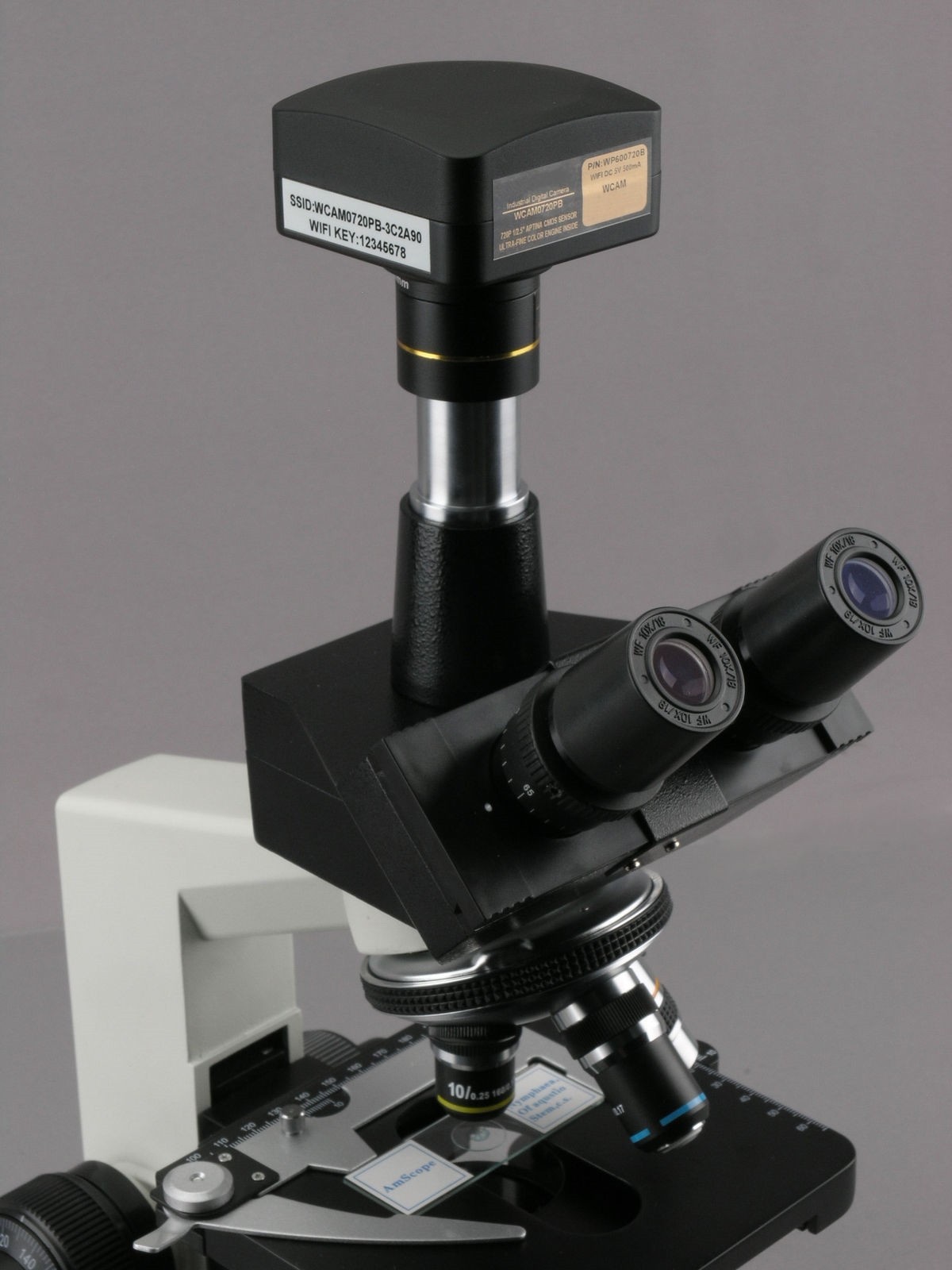 AmScope WF100 720p Wi-Fi Microscope Digital Camera new