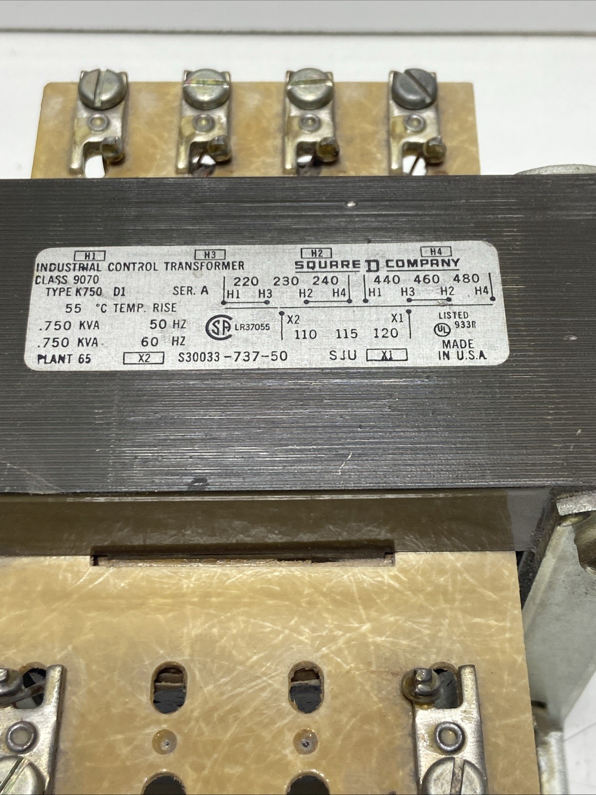 Square D S30033-737-50 Control Transformer