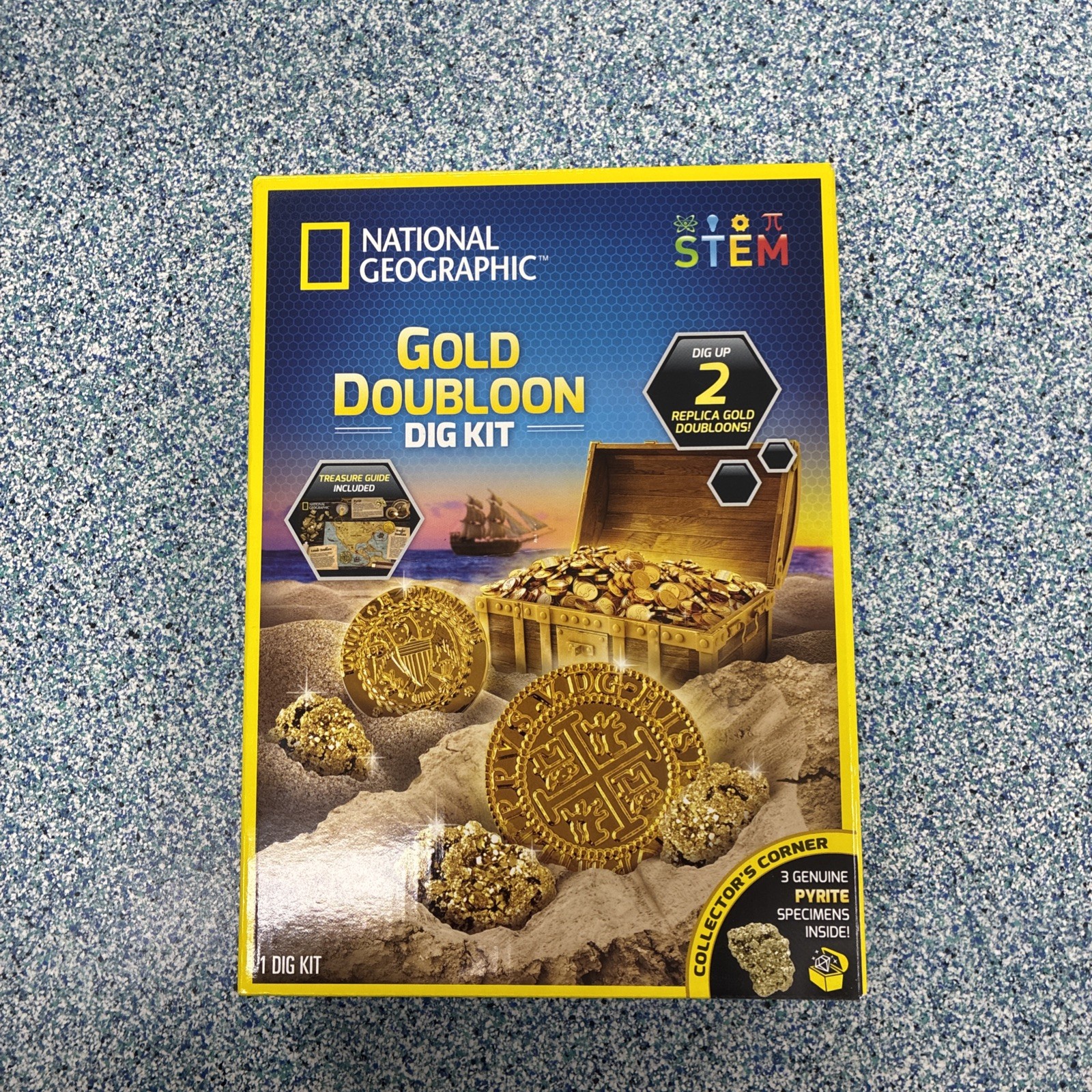 National Geographic Gold Doubloon Dig Kit Pyrite Specimens STEM Series Lot of 2!